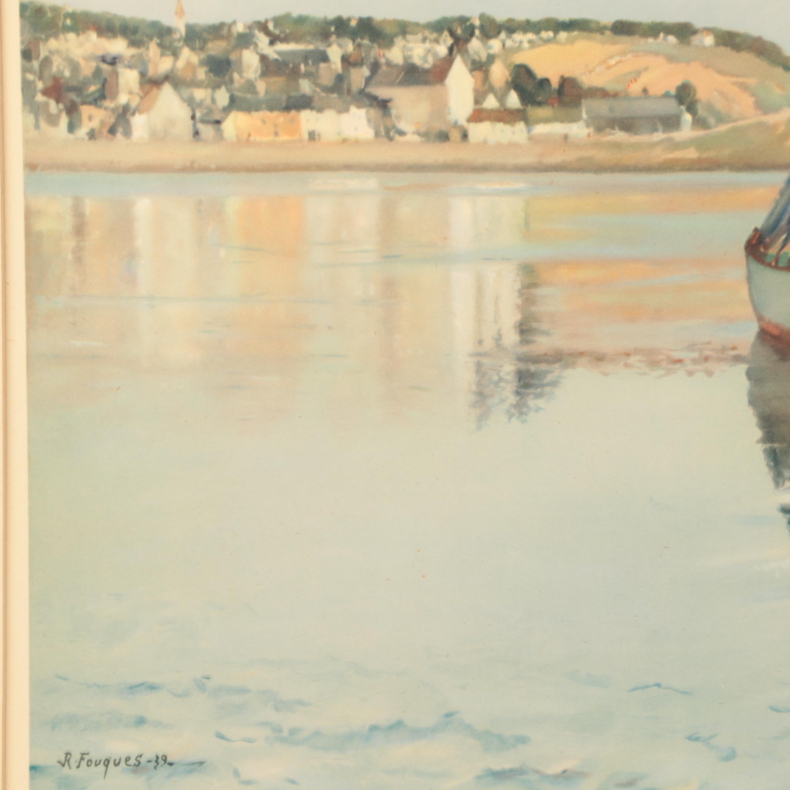 Offset Lithograph After Robert Henri Fouques, 1940