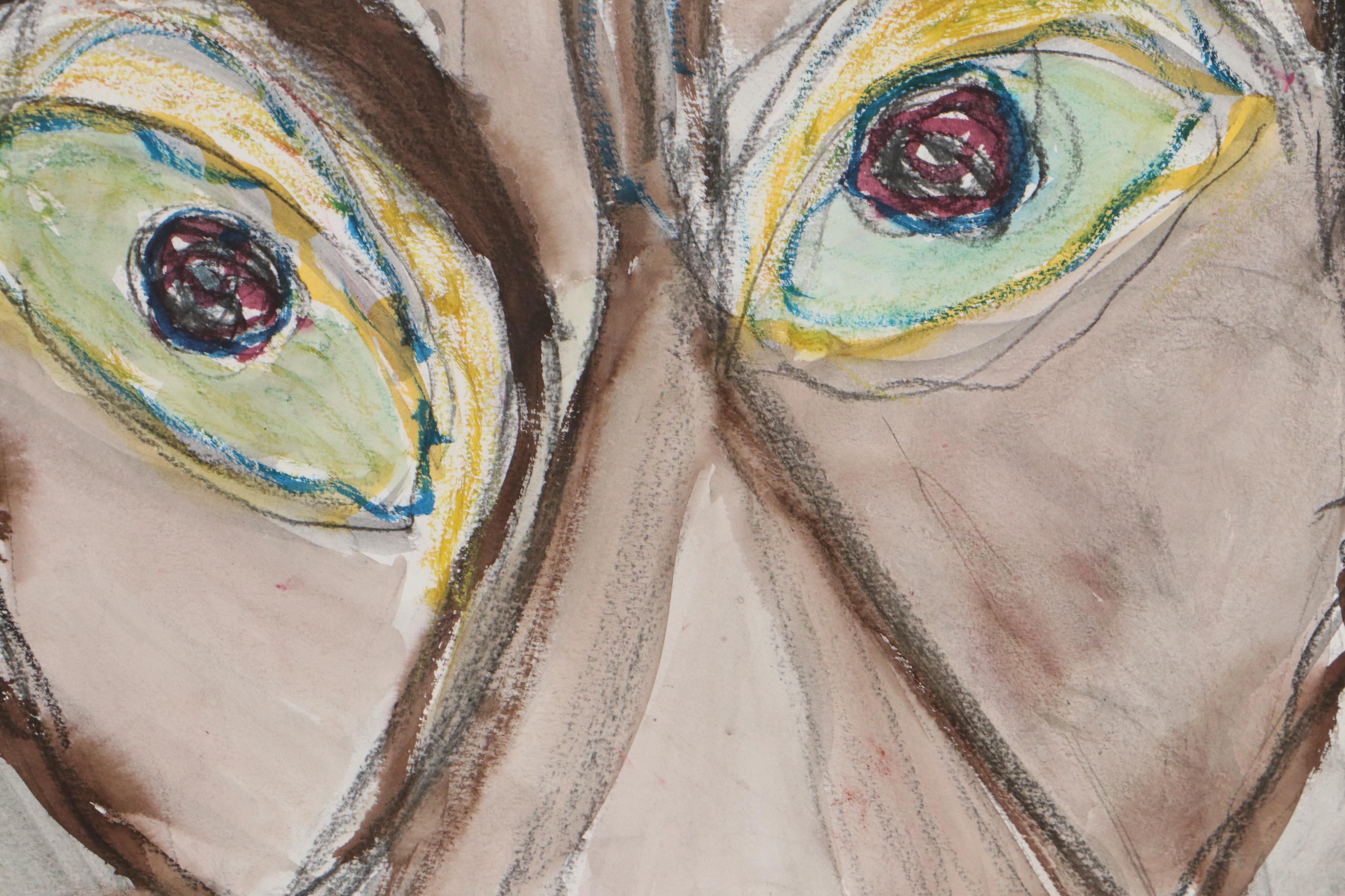 Jim Guest Portrait Mixed Media Painting