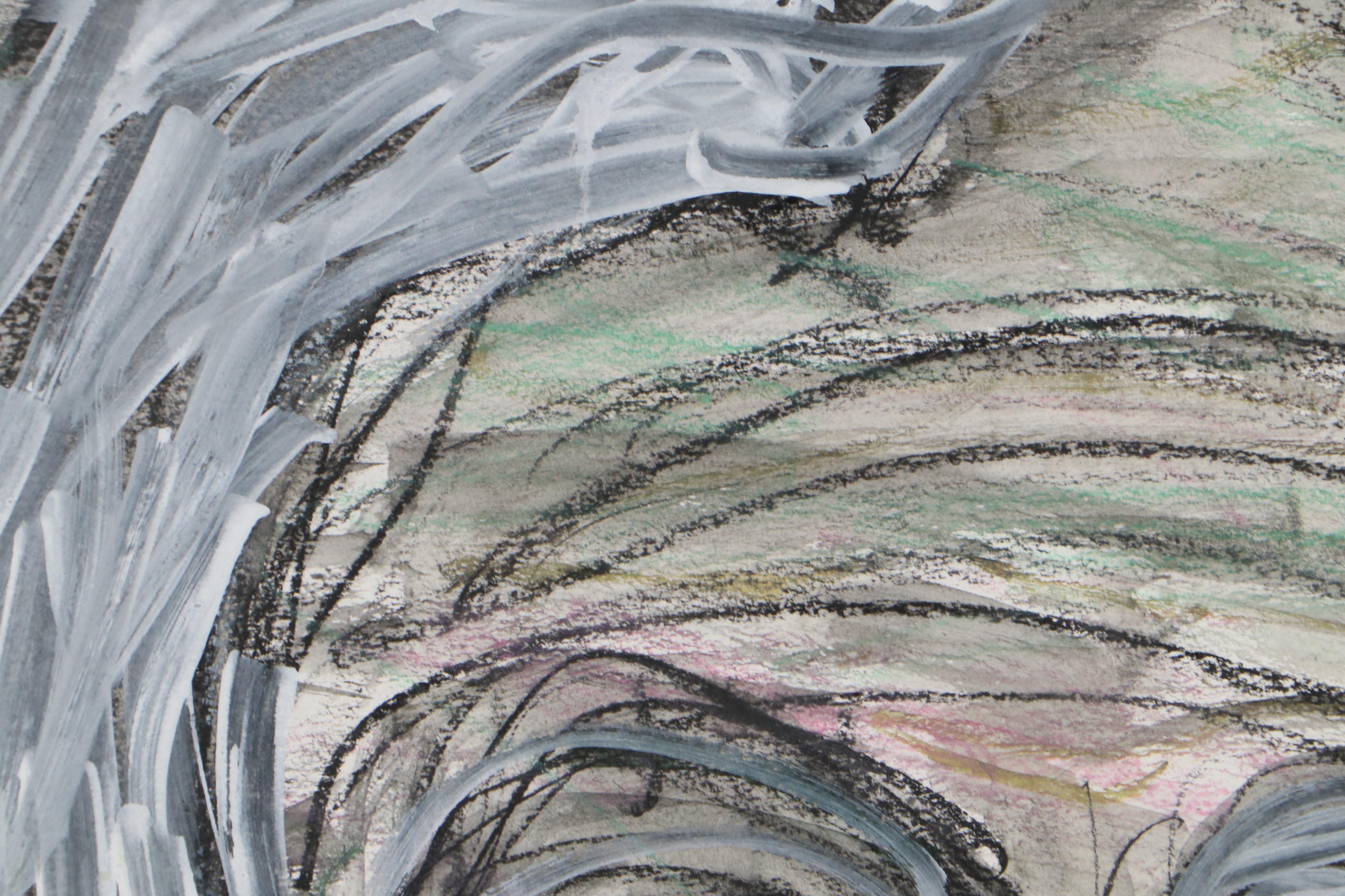 Jim Guest Portrait Mixed Media Painting