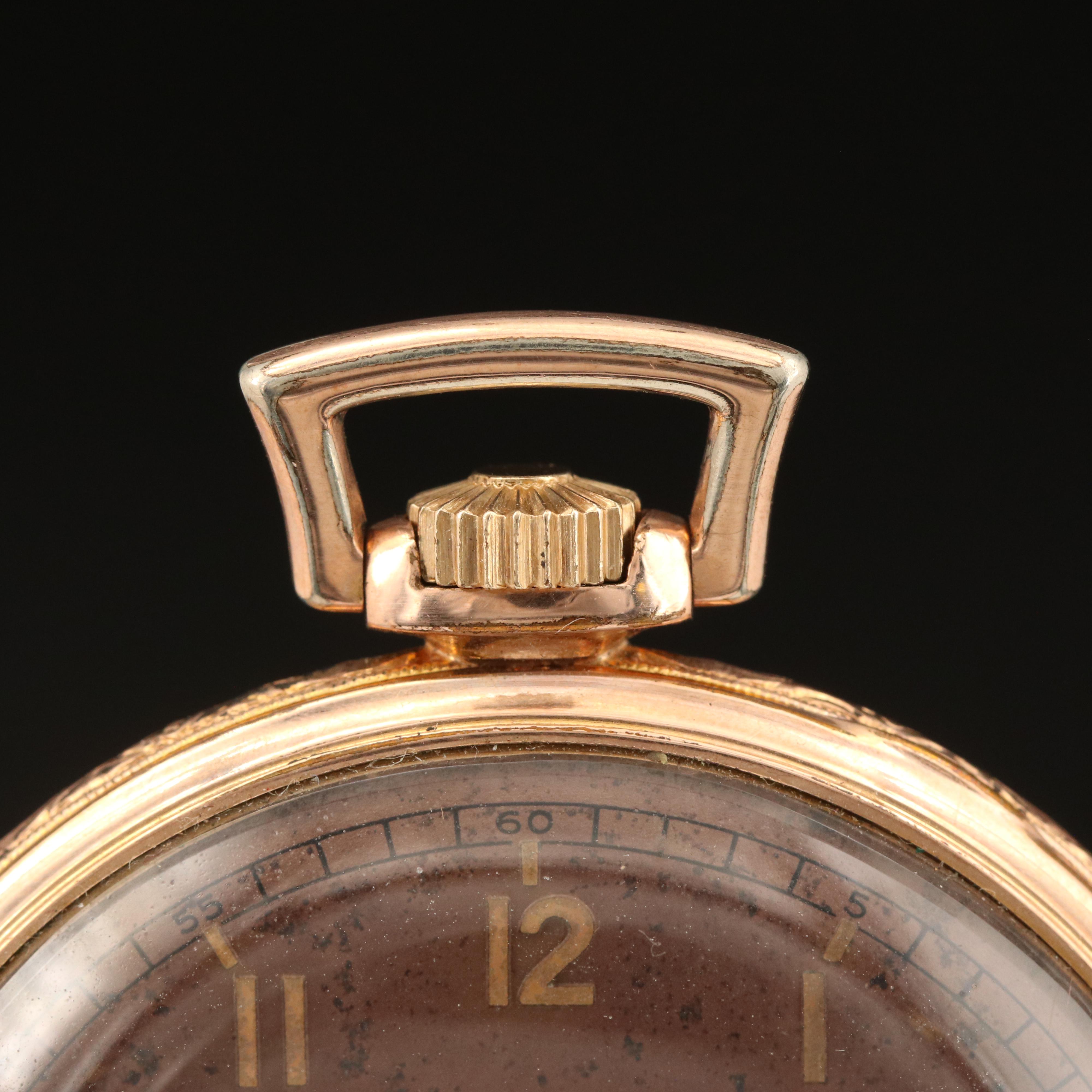 1942 Elgin 10K Rolled Gold Plate Pocket Watch