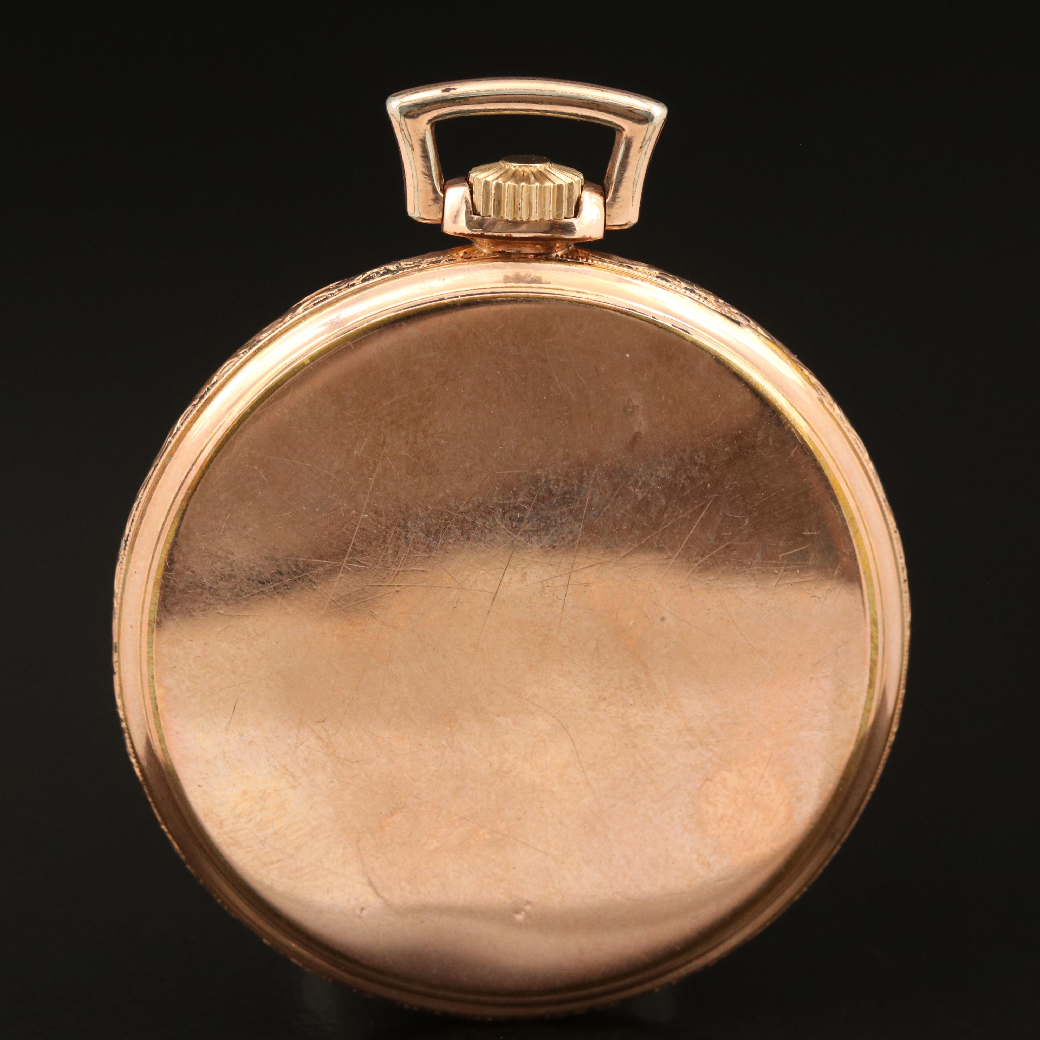 1942 Elgin 10K Rolled Gold Plate Pocket Watch