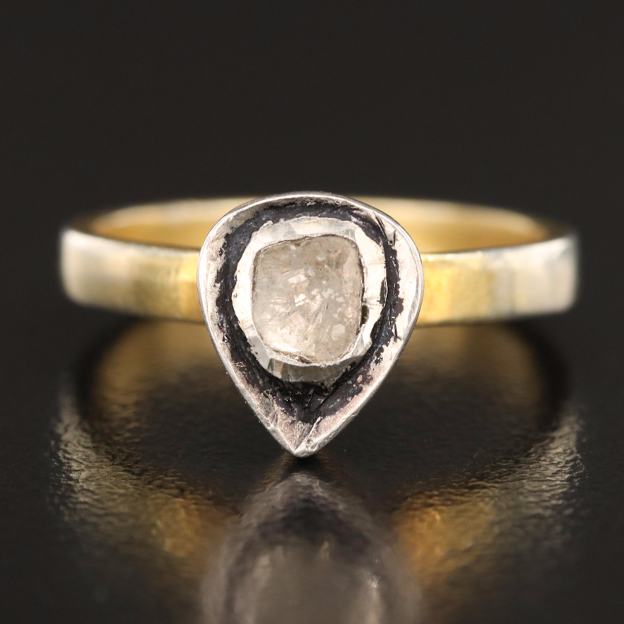 Sterling Diamond Ring