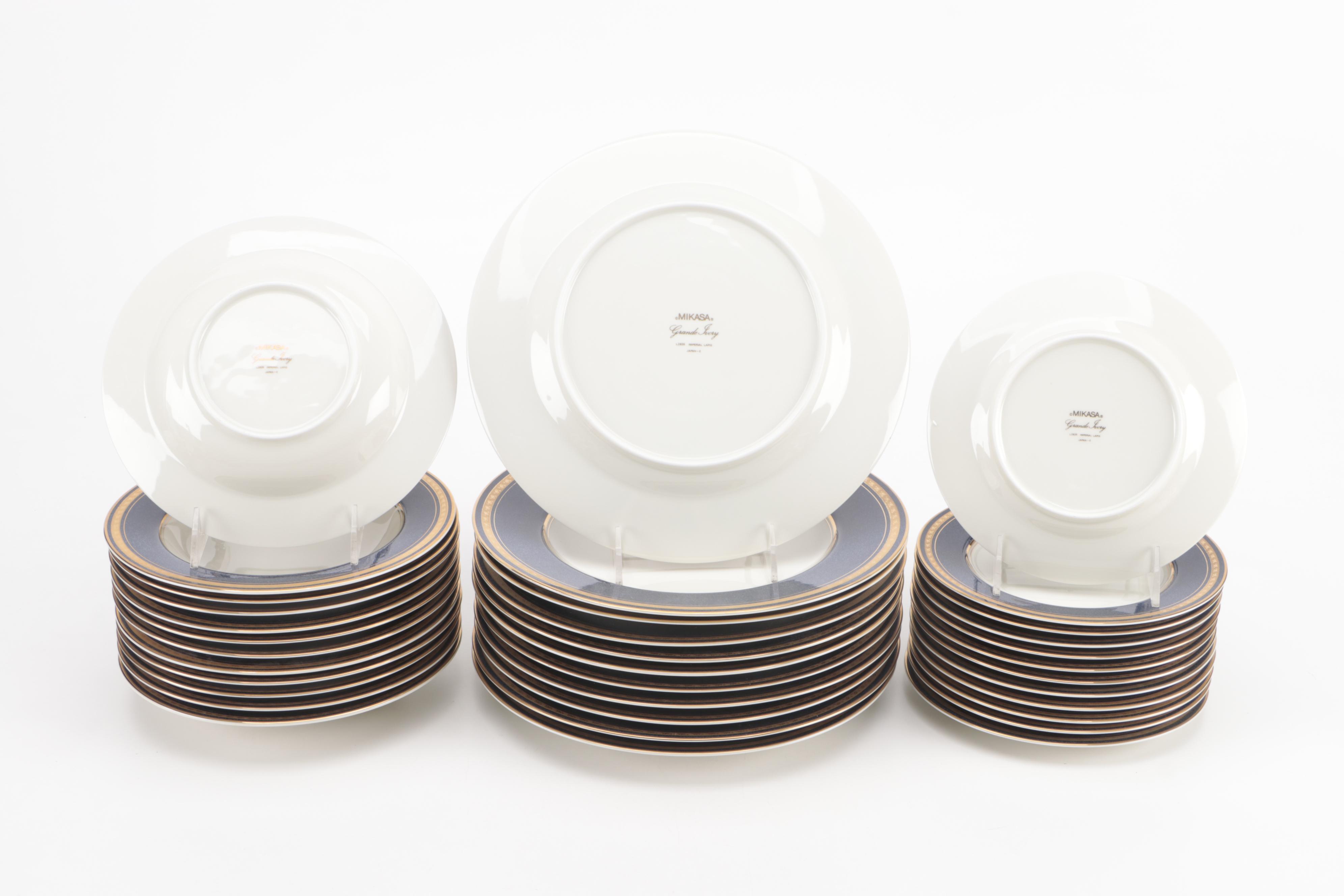 Mikasa Grand Ivory "Imperial Lapis" Dinnerware