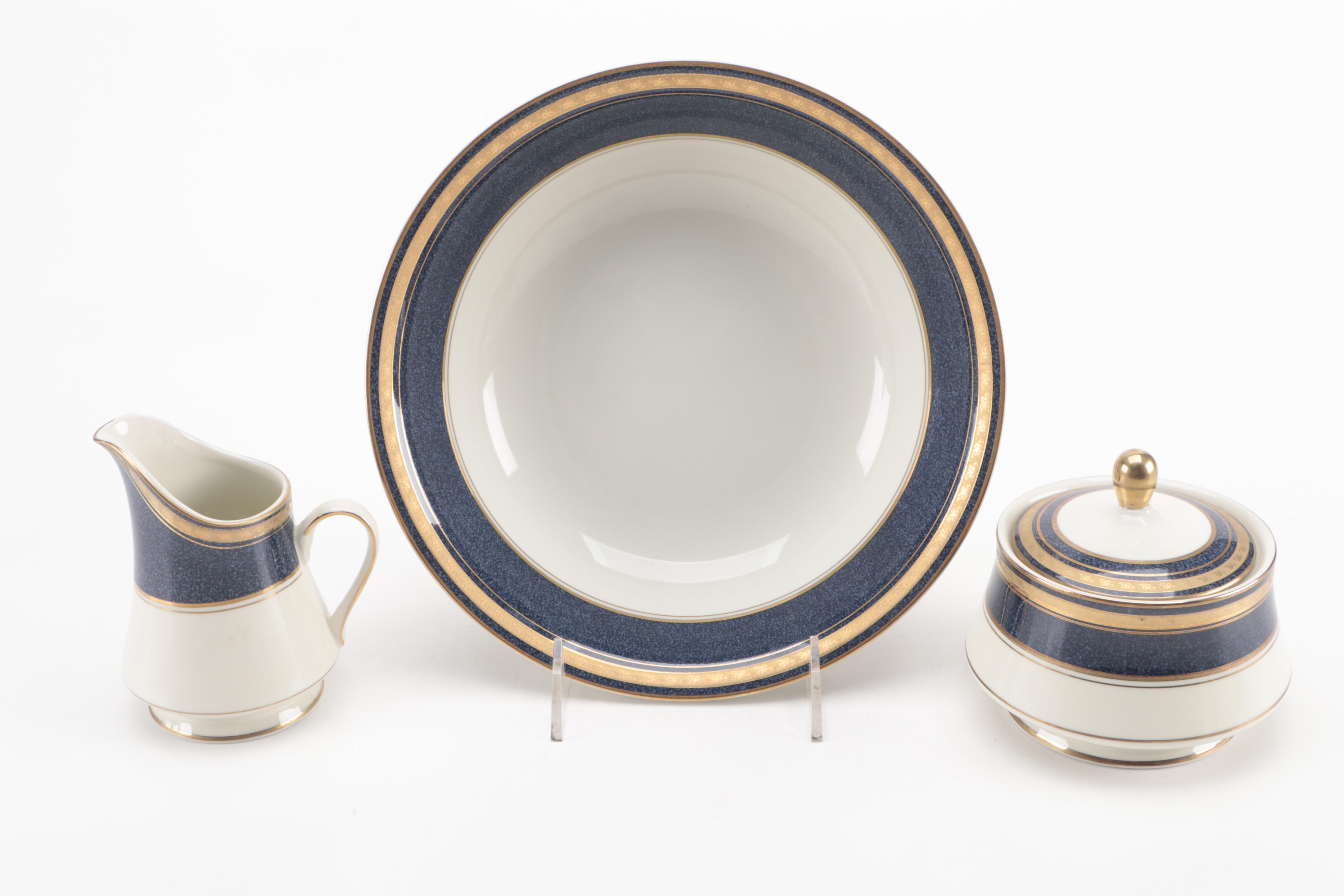 Mikasa Grand Ivory "Imperial Lapis" Dinnerware