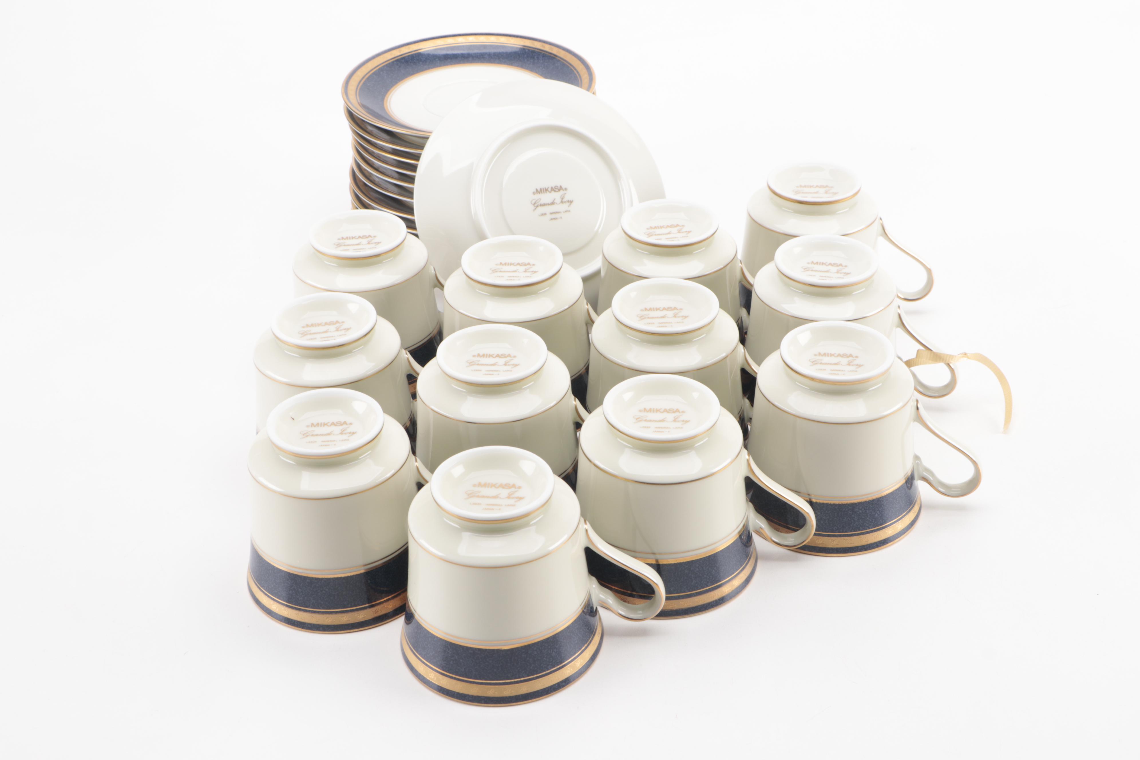 Mikasa Grand Ivory "Imperial Lapis" Dinnerware