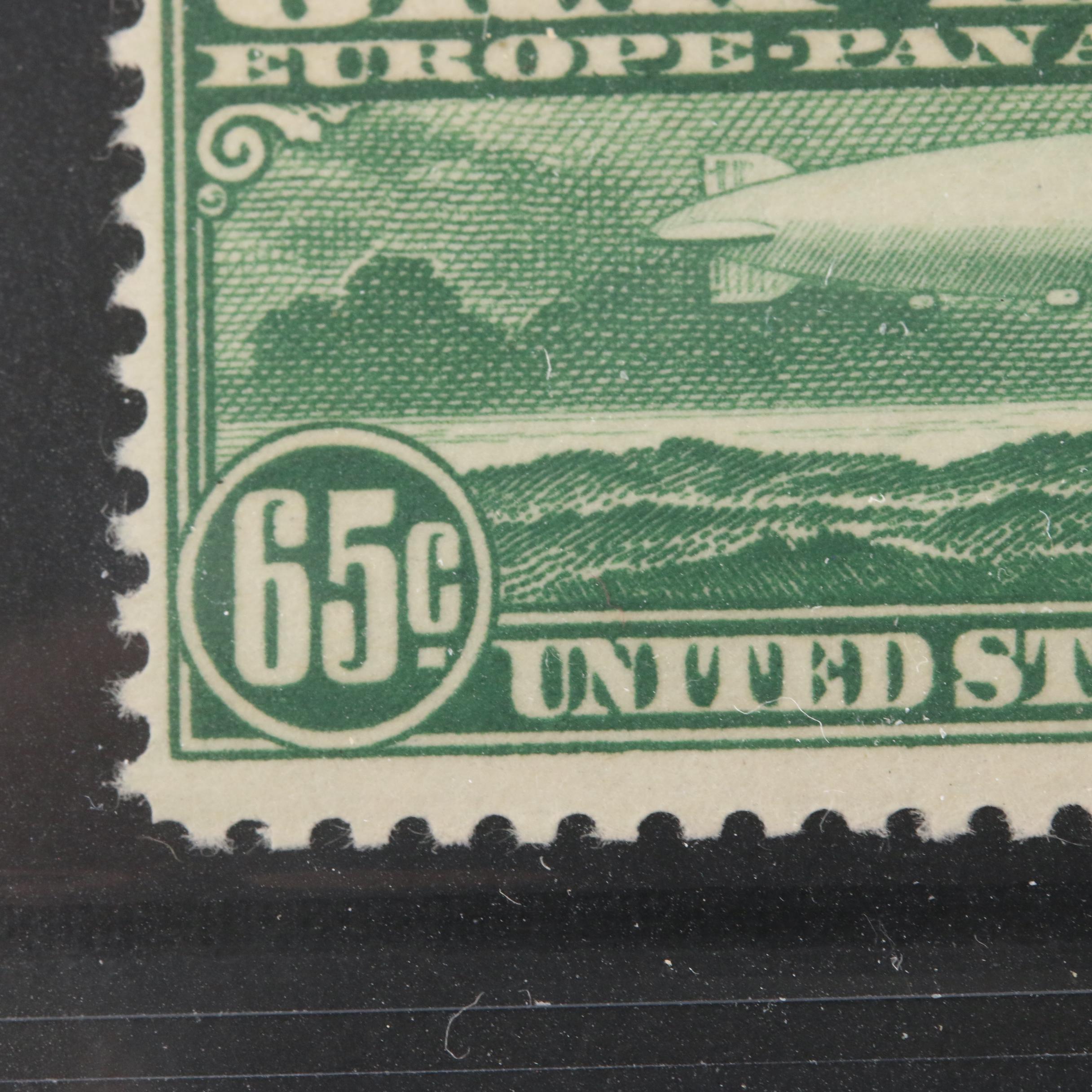 Mint Graf Zeppelin Postage Stamp Set, Scott #C13 to #C15