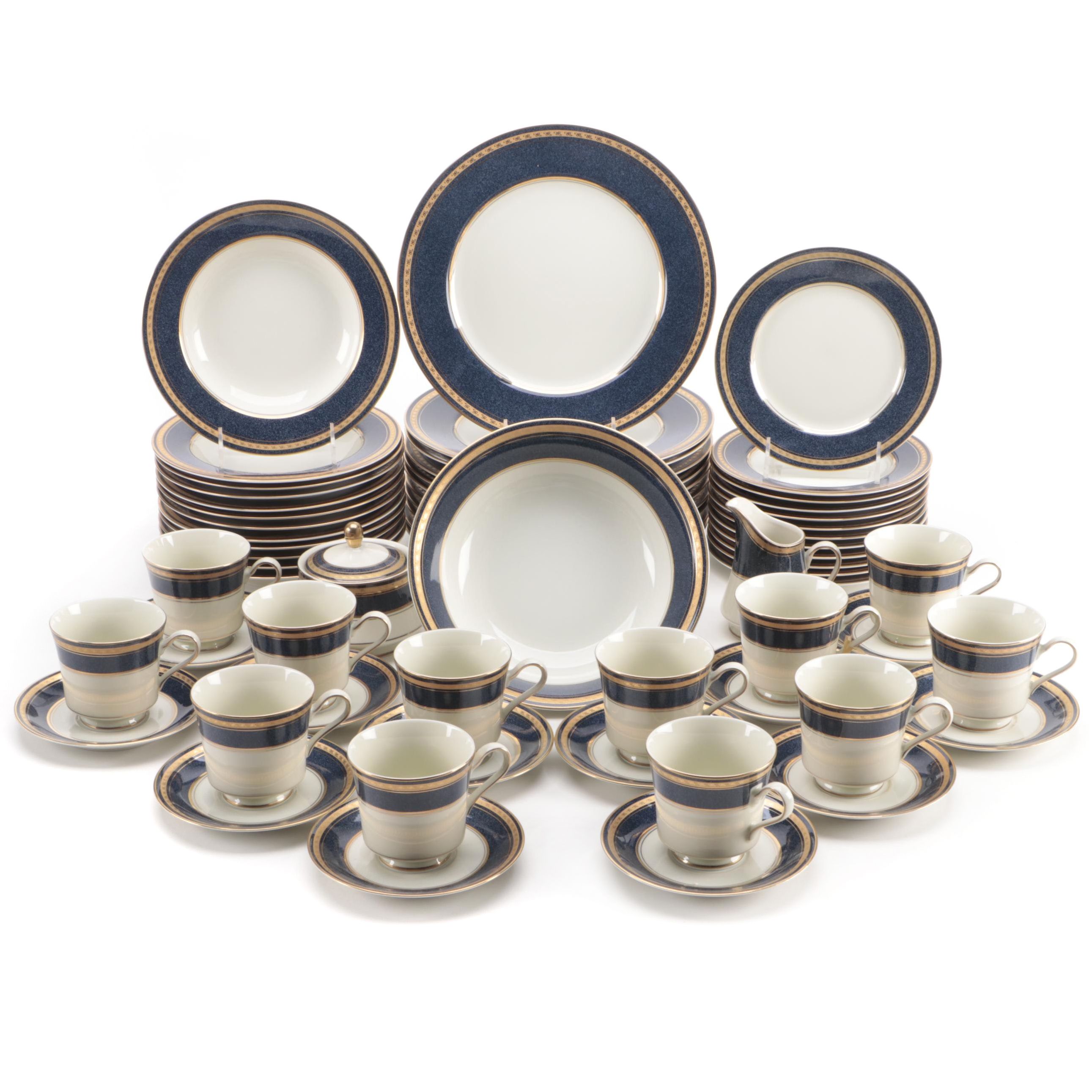 Mikasa Grand Ivory "Imperial Lapis" Dinnerware