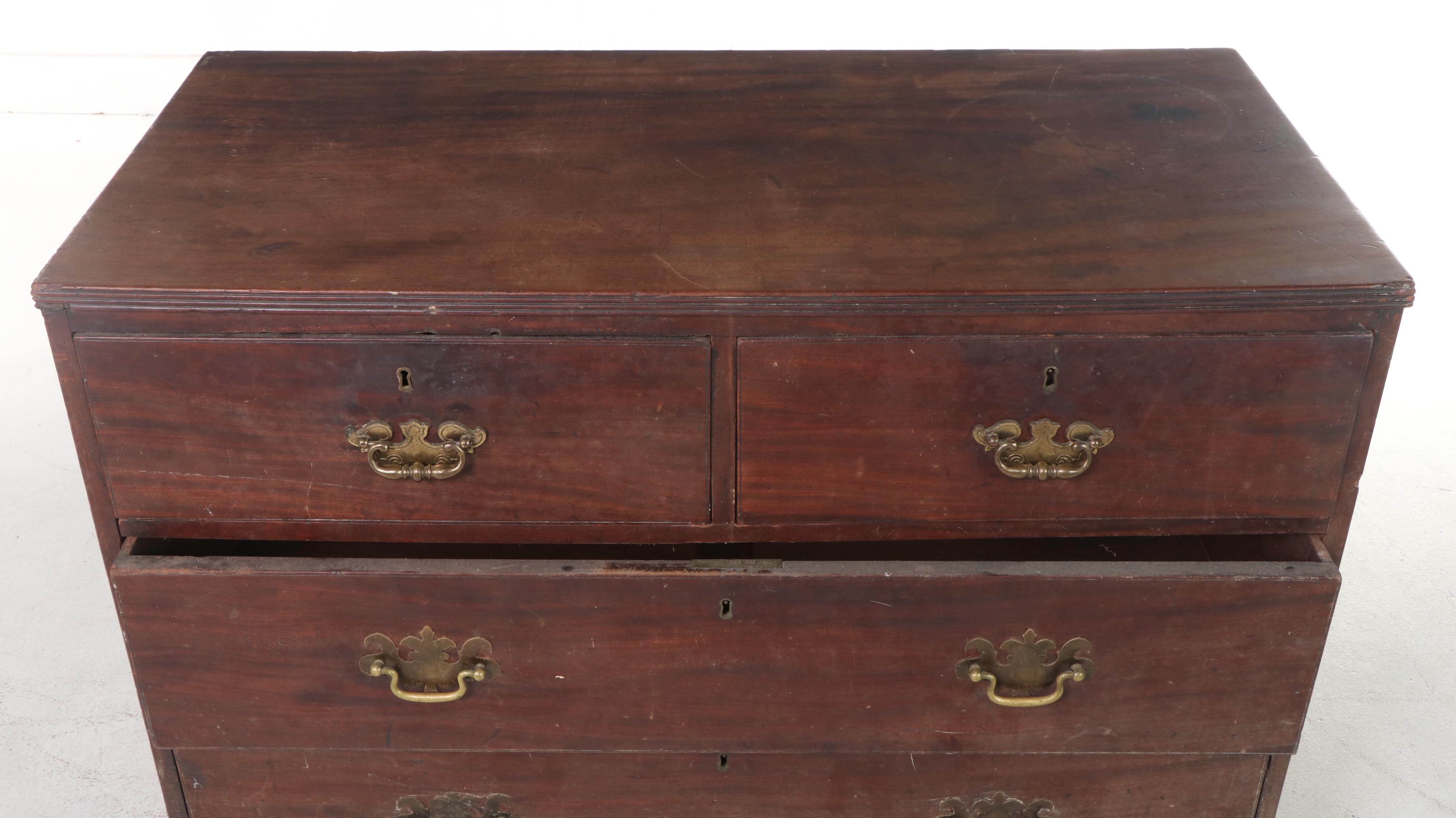 George III Mahogany Chest, Late 18th/Early 19th Century