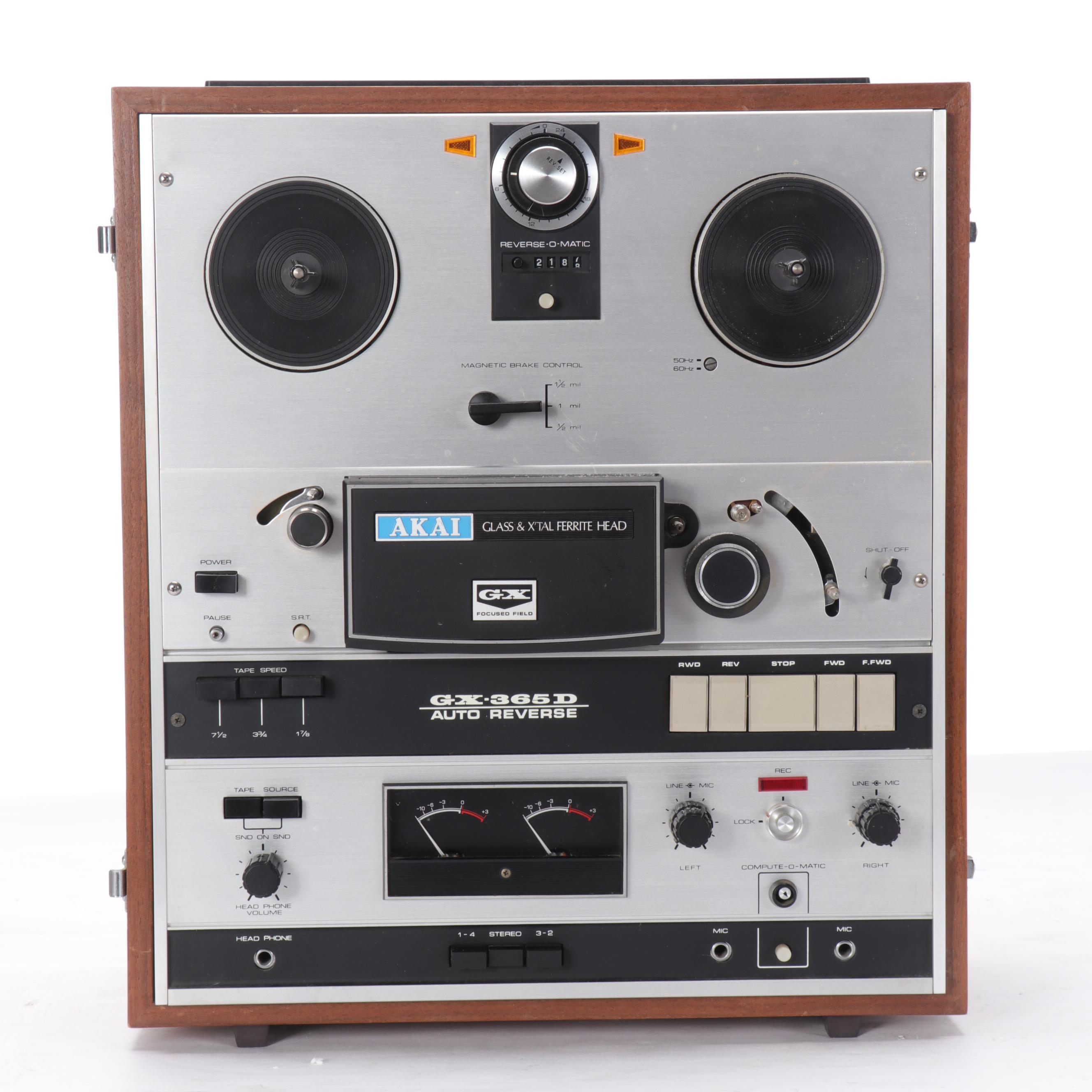 Akai GX-365D Auto Reverse Reel to Reel Recorder with Tape Collection