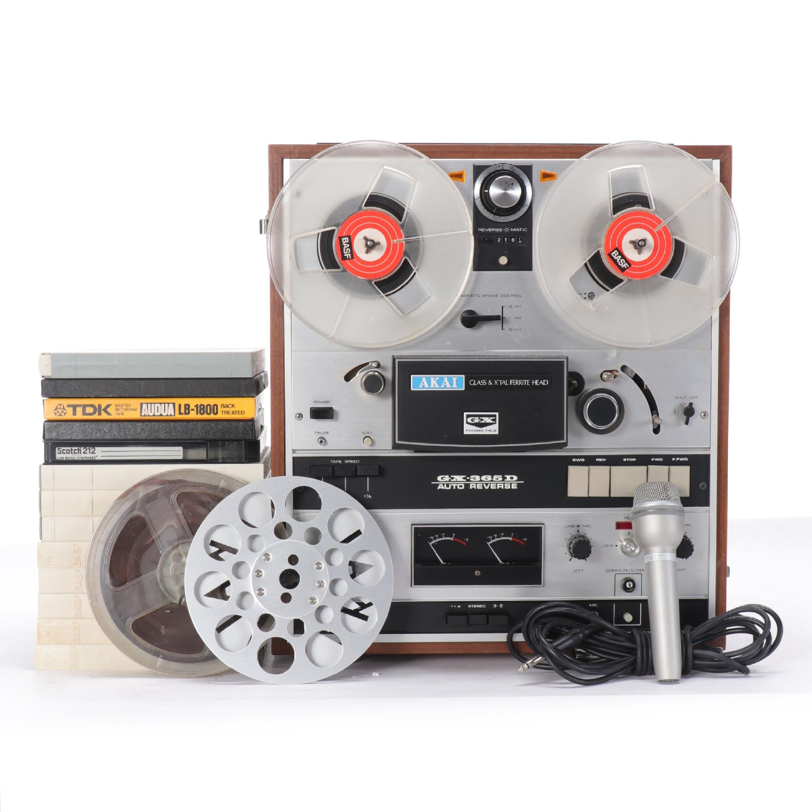 Akai GX-365D Auto Reverse Reel to Reel Recorder with Tape Collection