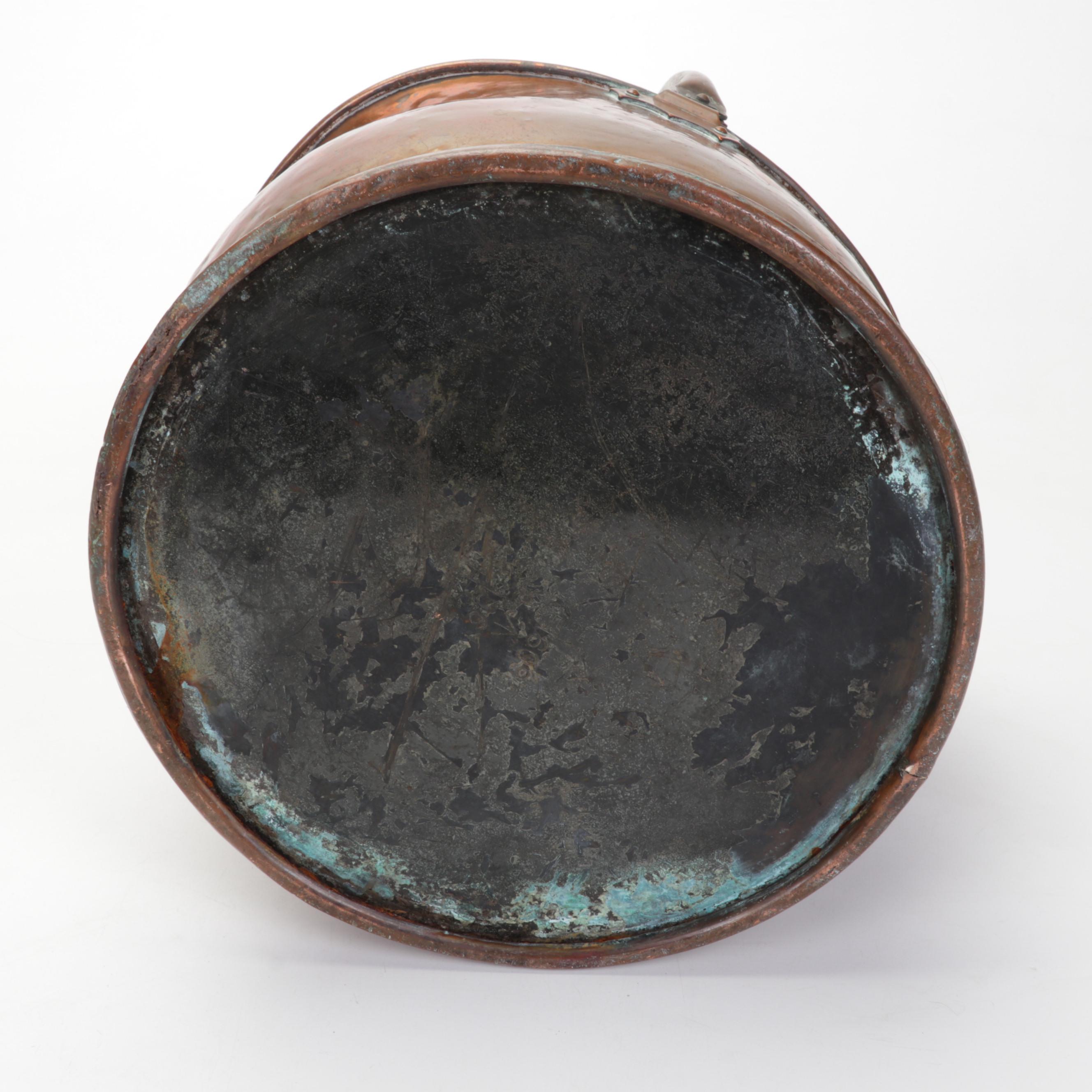 Copper Coal Scuttle and Warming Pan