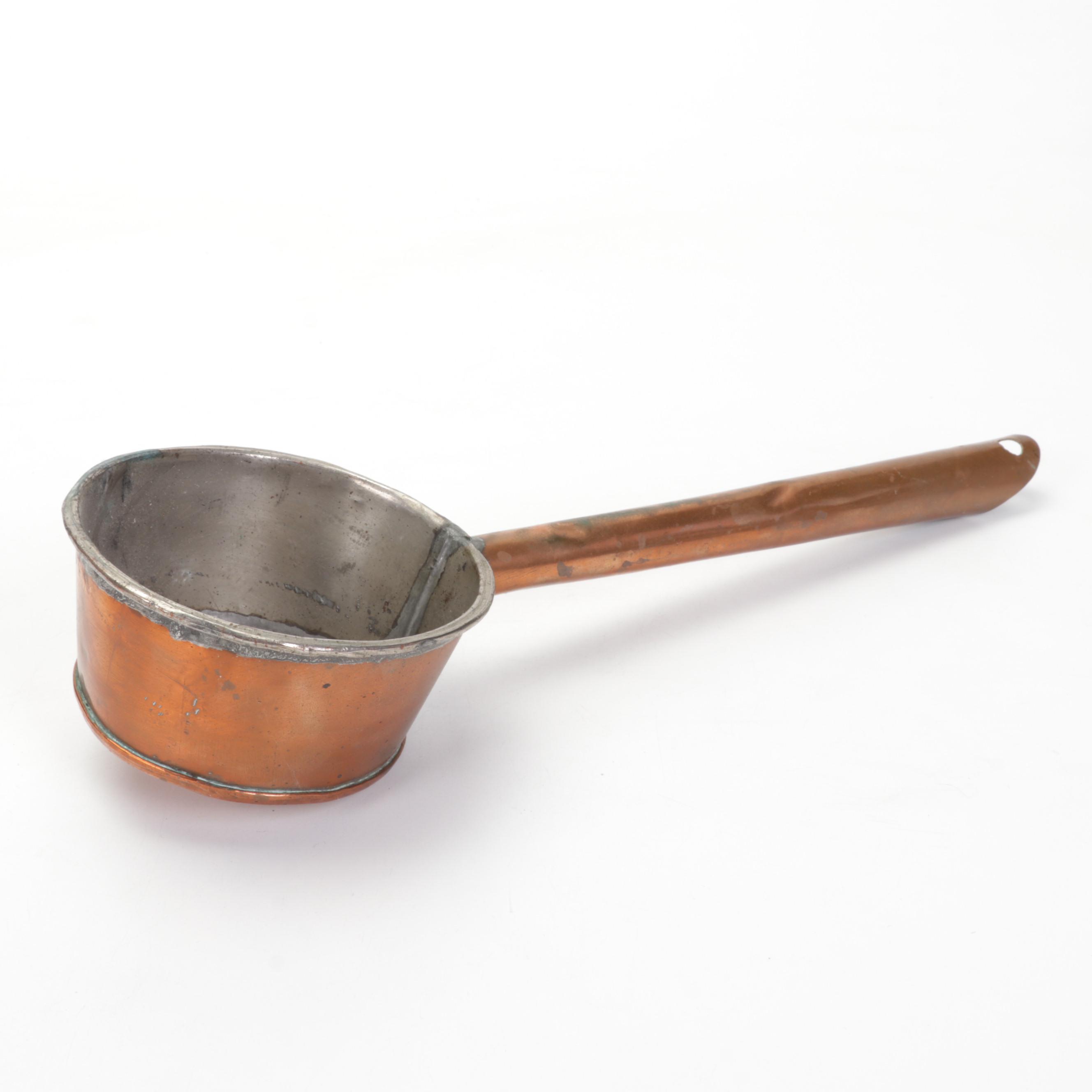 Copper Coal Scuttle and Warming Pan