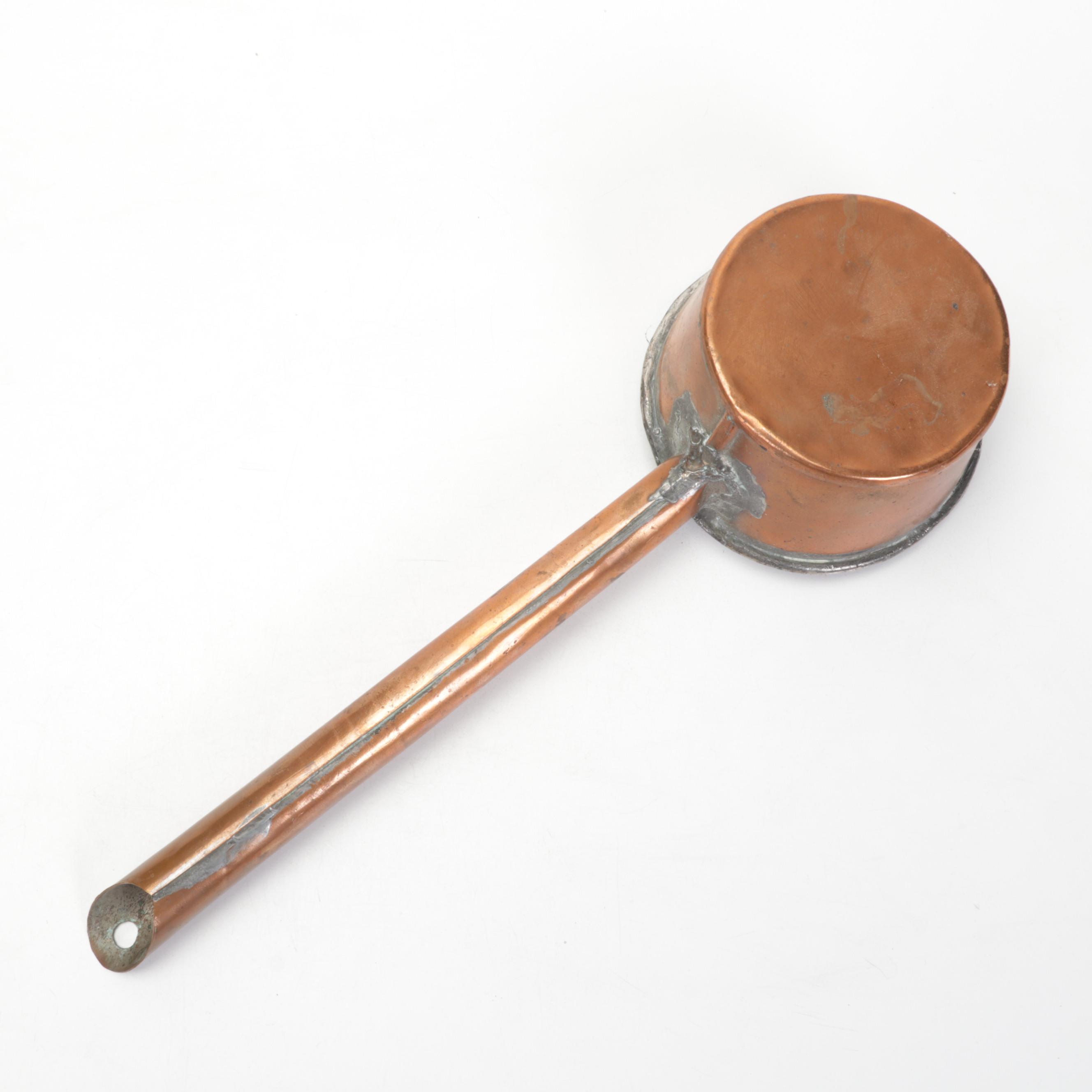 Copper Coal Scuttle and Warming Pan