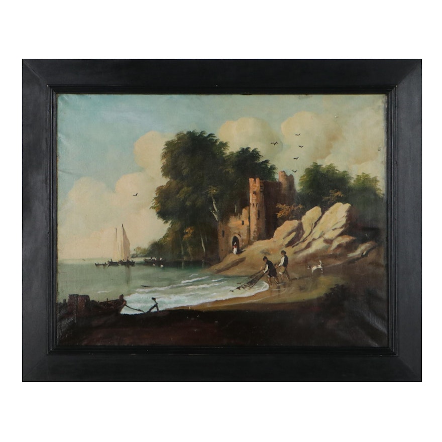 Coastal Landscape Oil Painting