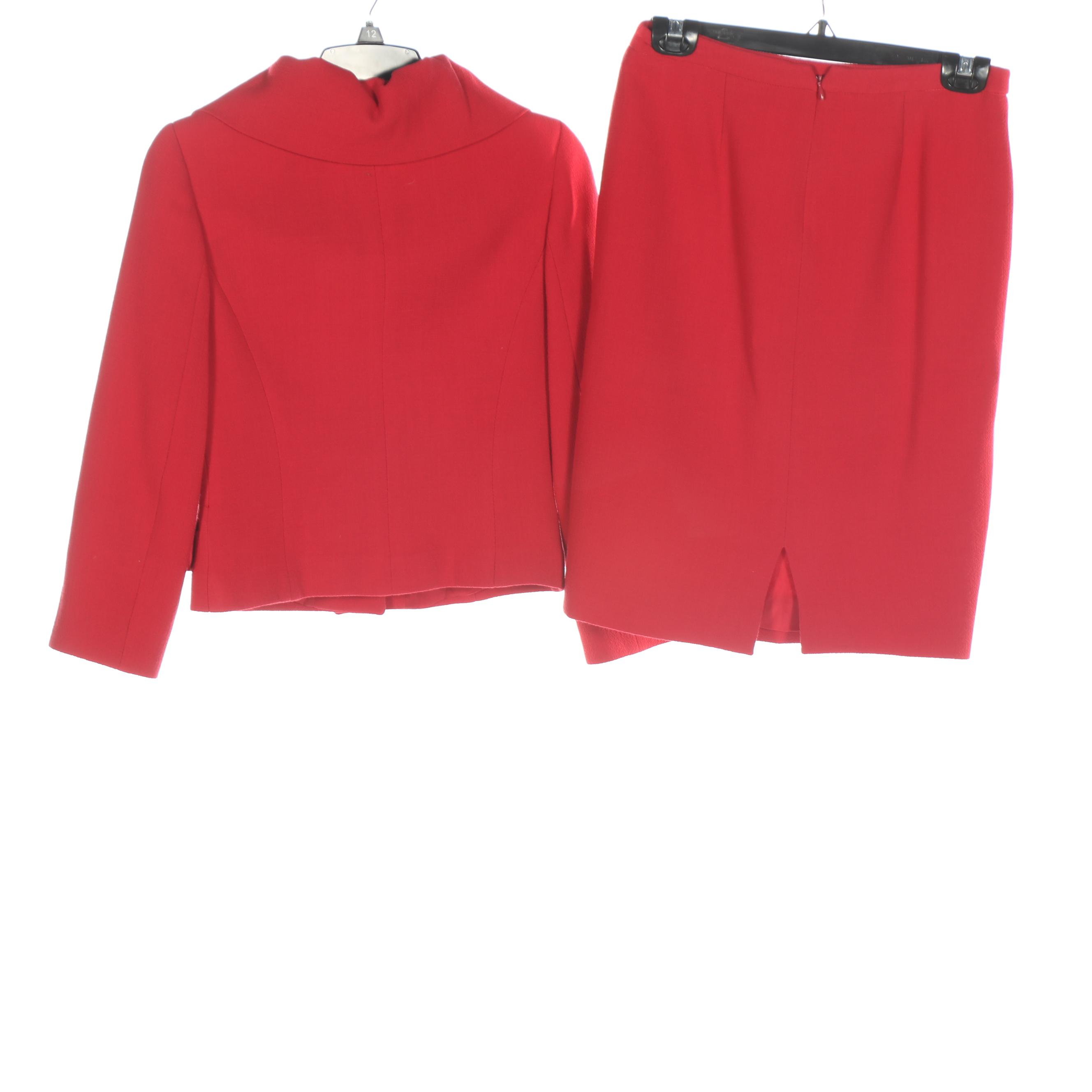 Luca Luca Skirt Suits and Sleeveless Dress in Wool Crepe