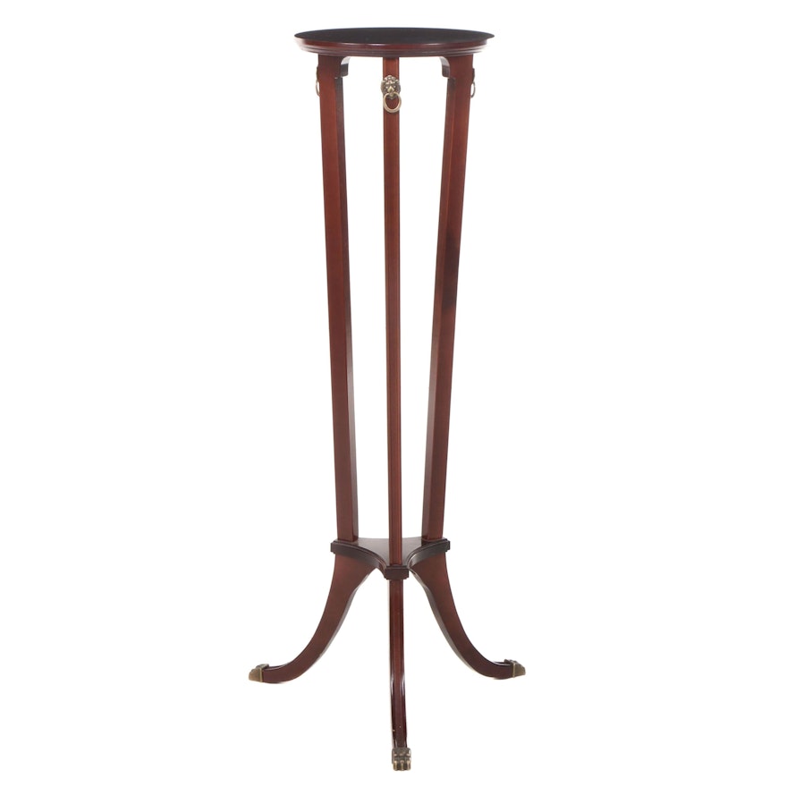 The Bombay Company Classical Style Mahogany-Stained Pedestal, Late 20th Century