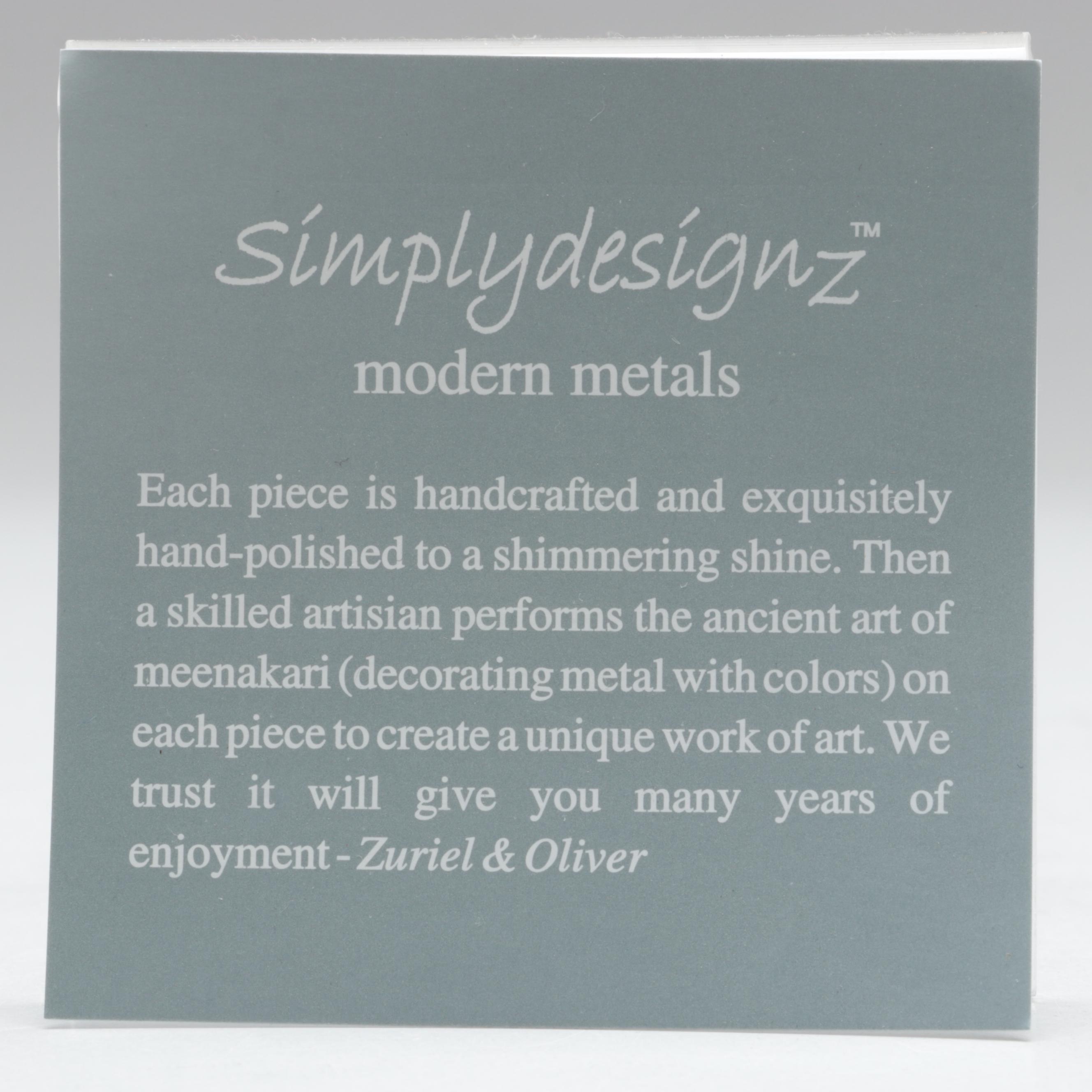 Simply Designz Organic Collection Metal Nut Bowls