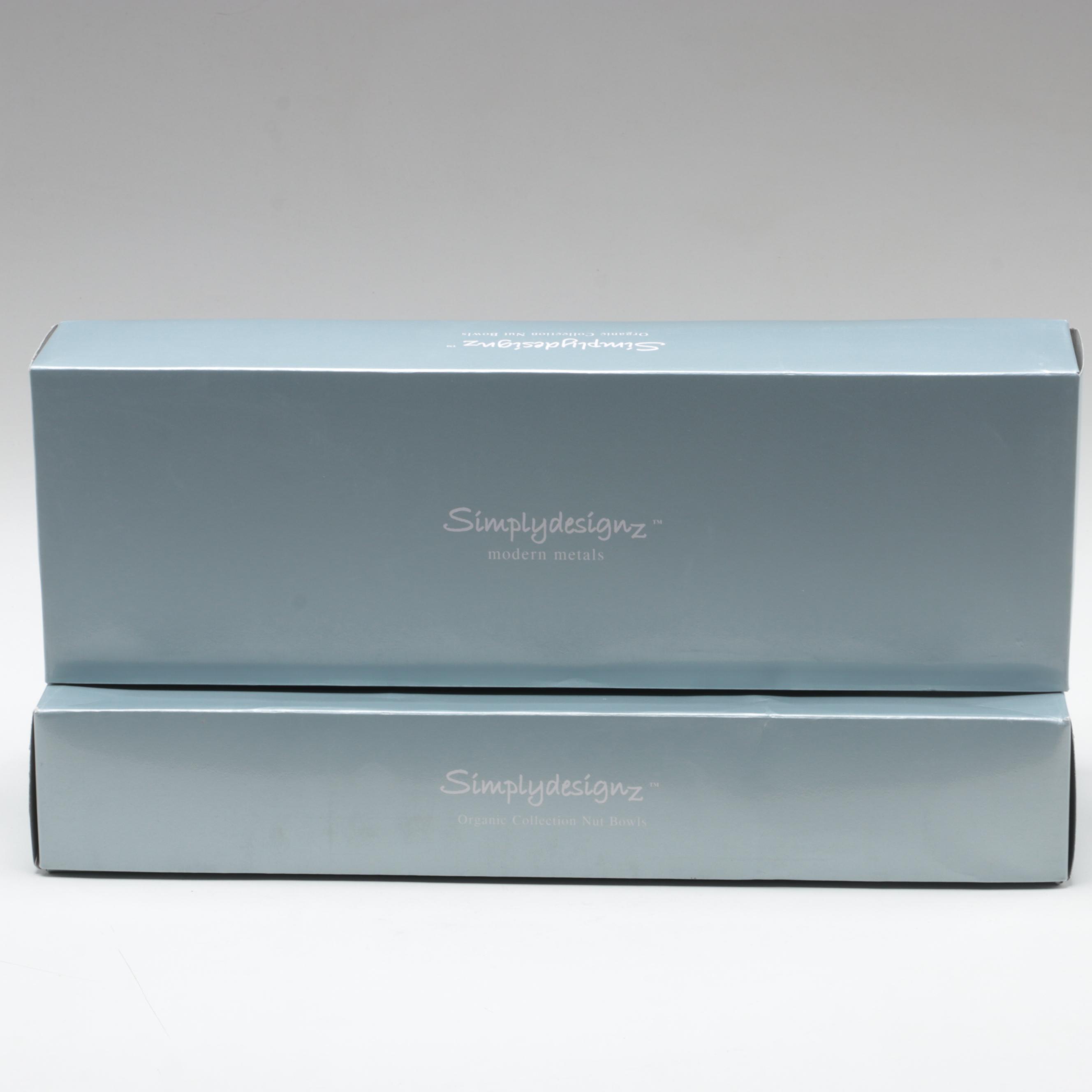 Simply Designz Organic Collection Metal Nut Bowls