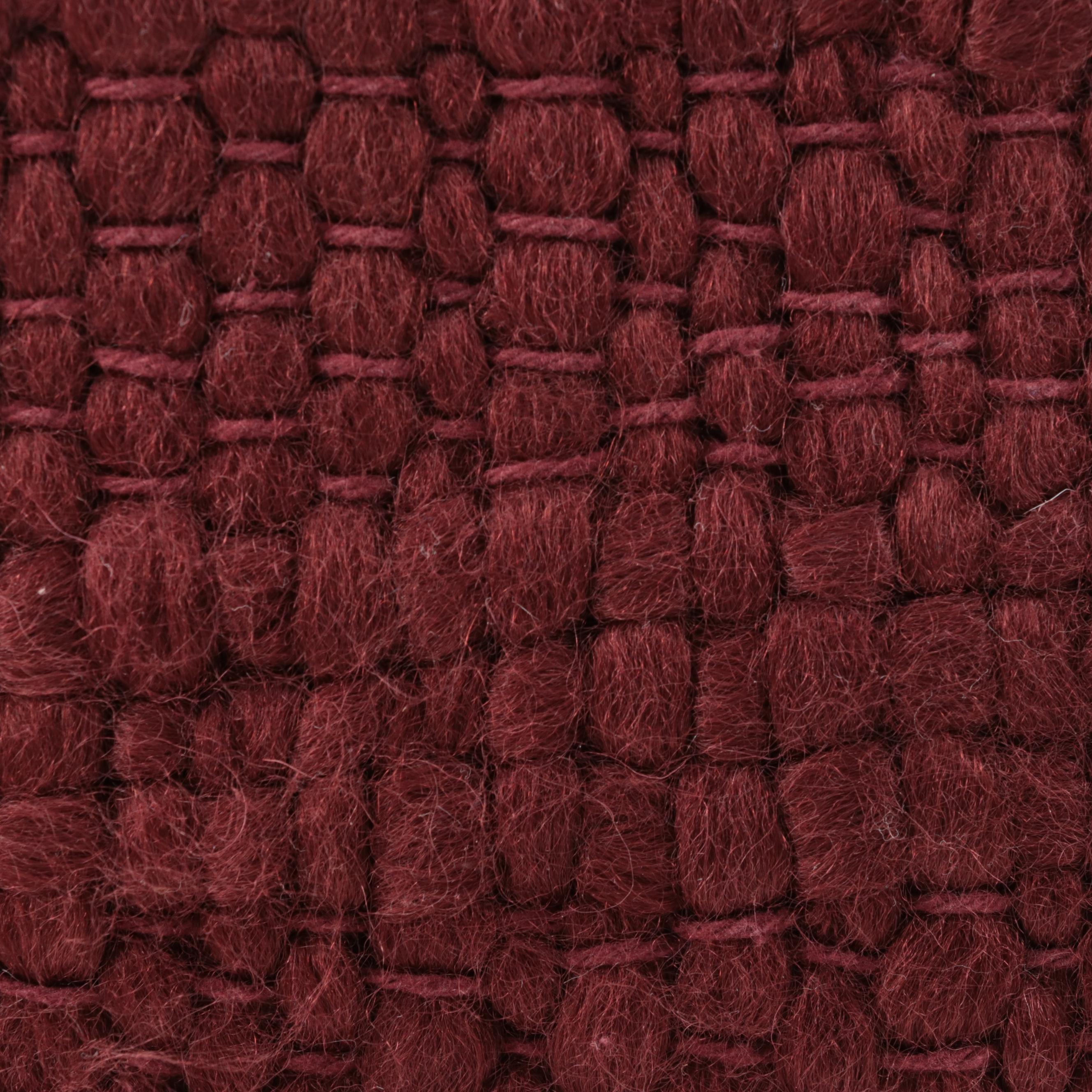 Pair of Threshold Designed with Studio McGee Woven Burgundy Throw Pillows