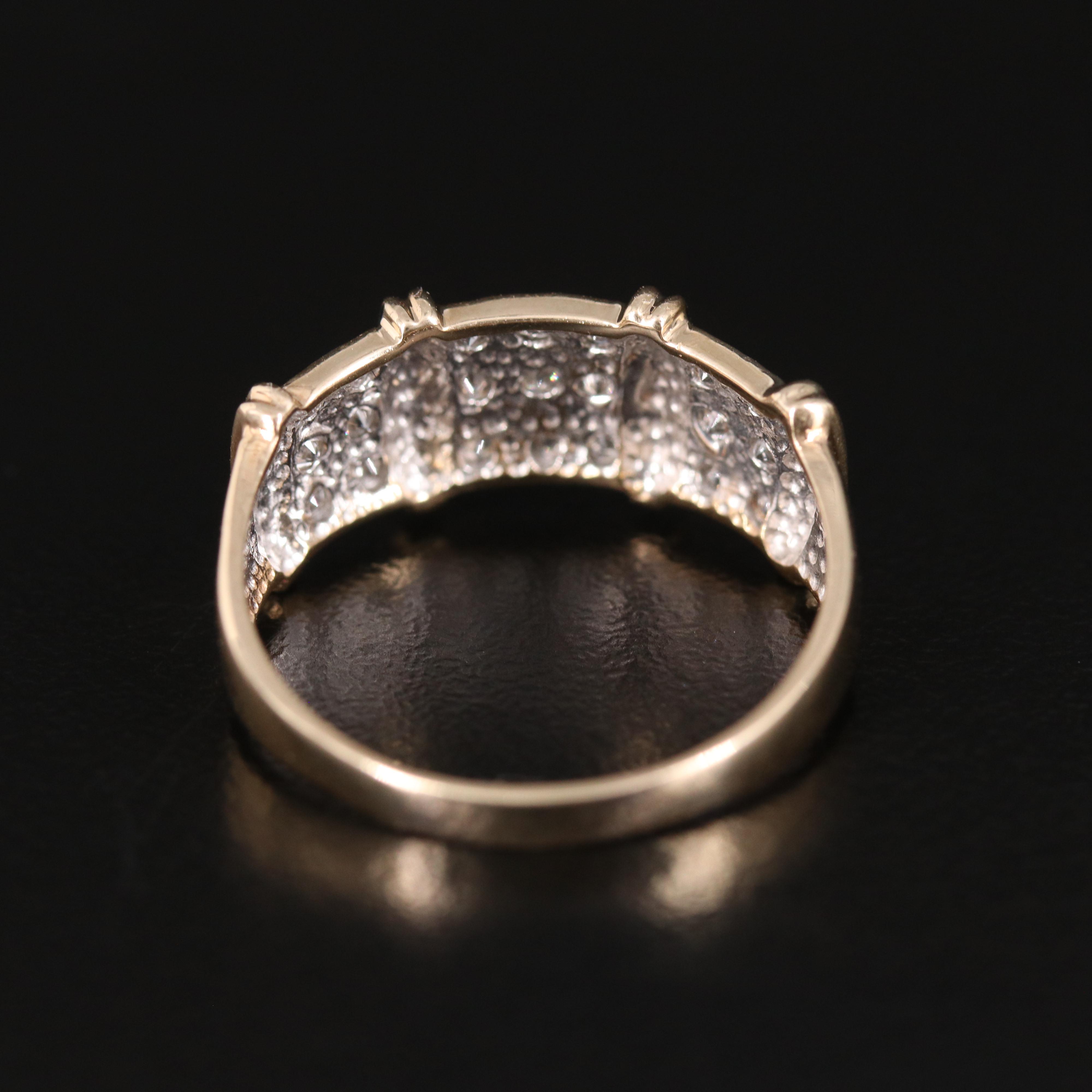 10K 0.50 CTW Pavé Diamond Ring
