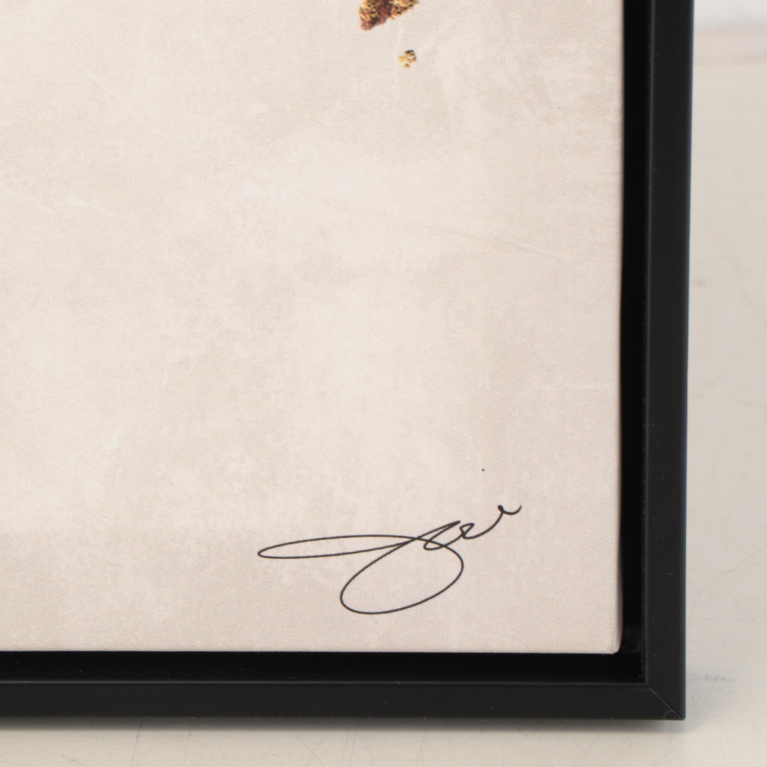 Embellished Giclée of Woman With Floral Headdress