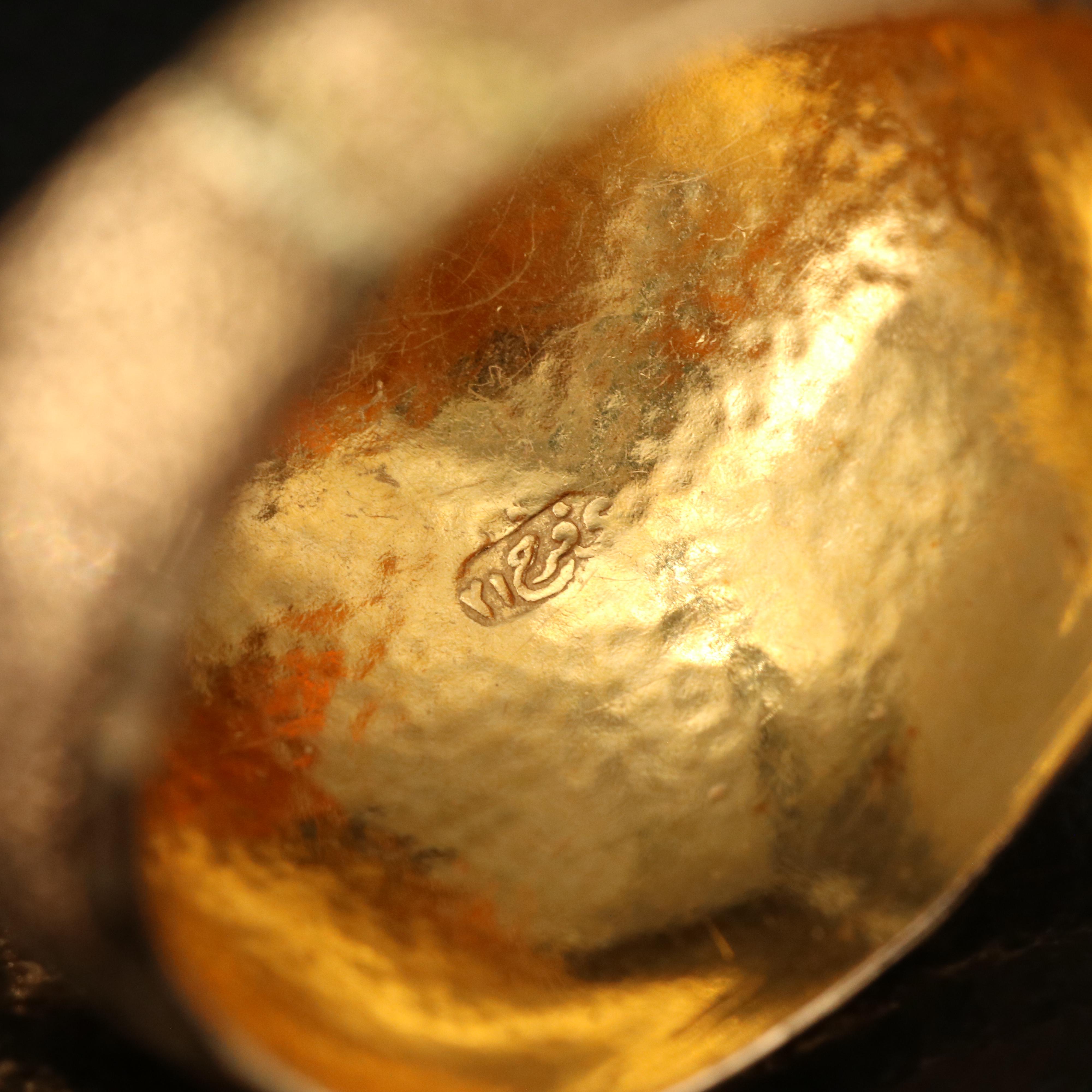 18K Tapered Band with Diamond Cut Accents