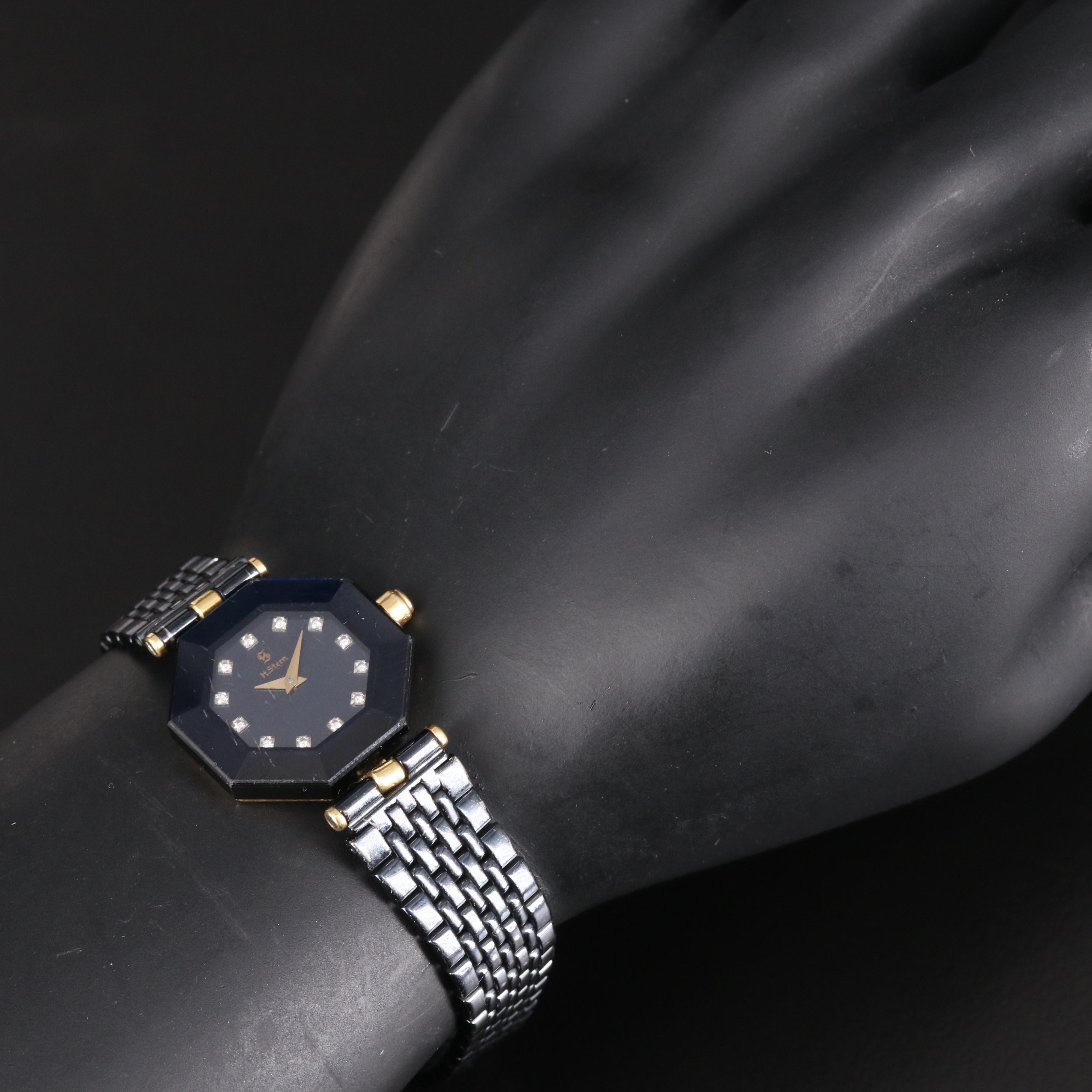 H. Stern 18K Diamond Dial Quartz Watch