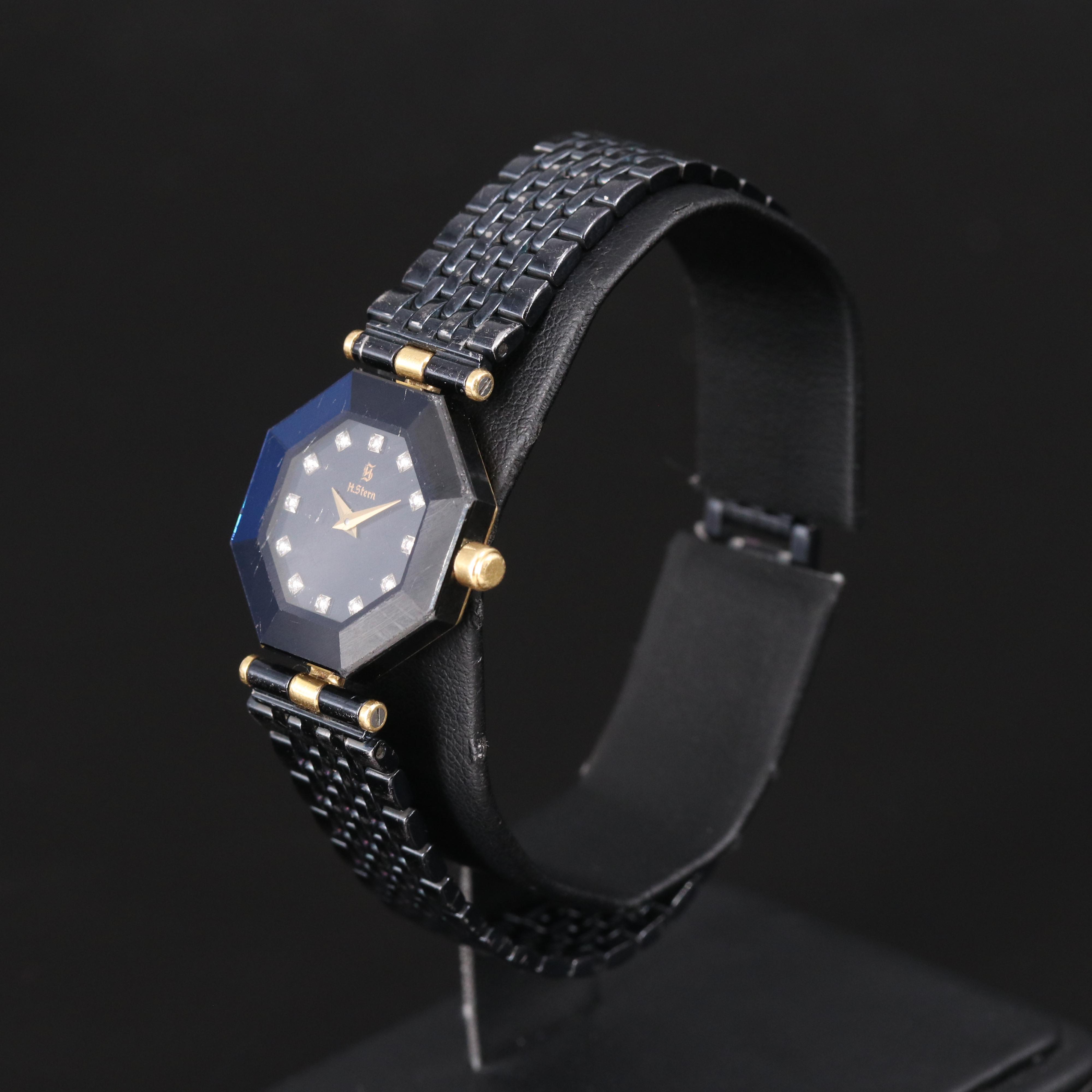 H. Stern 18K Diamond Dial Quartz Watch