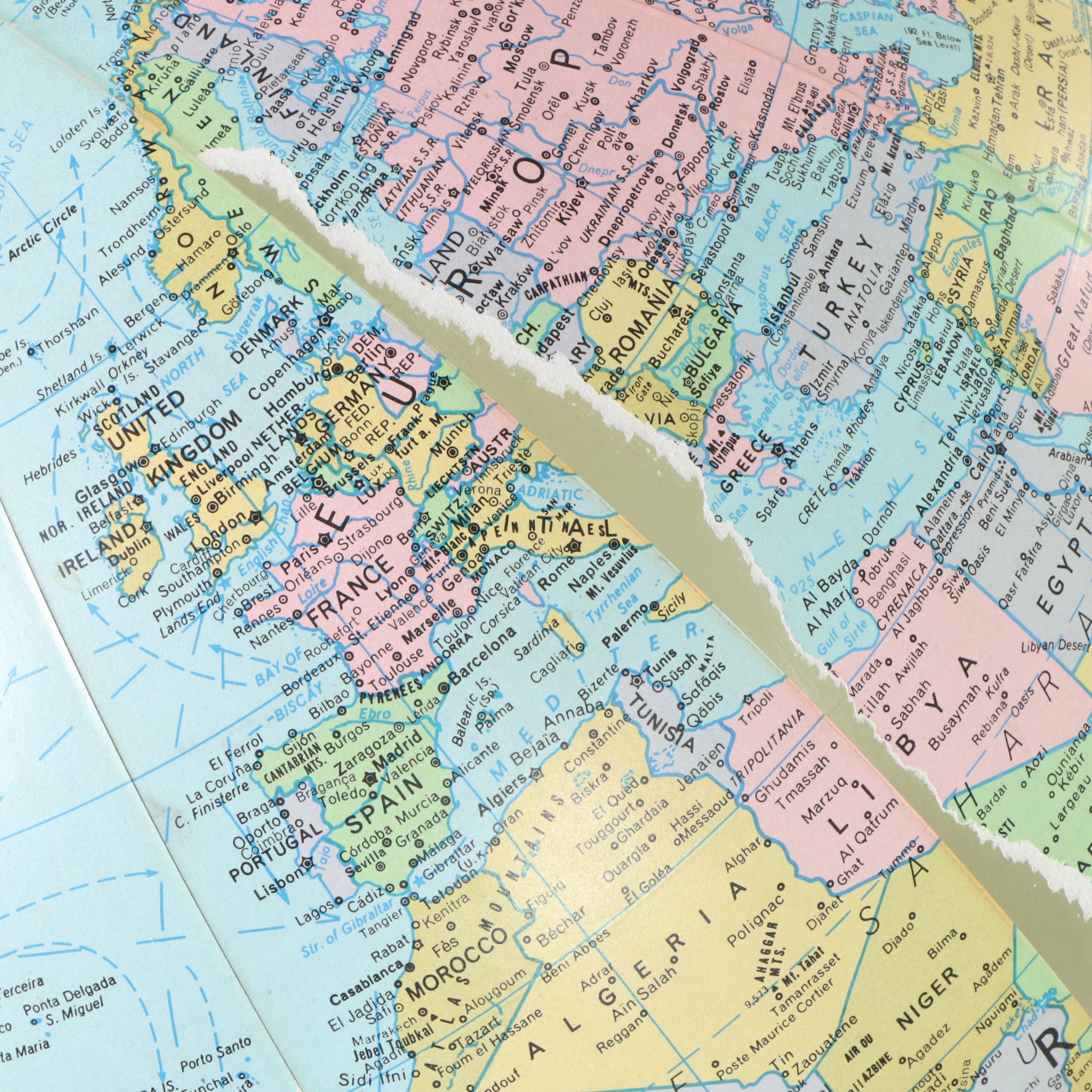 Replogle 20" Illuminated Heirloom Globe on Stand, Late 20th Century