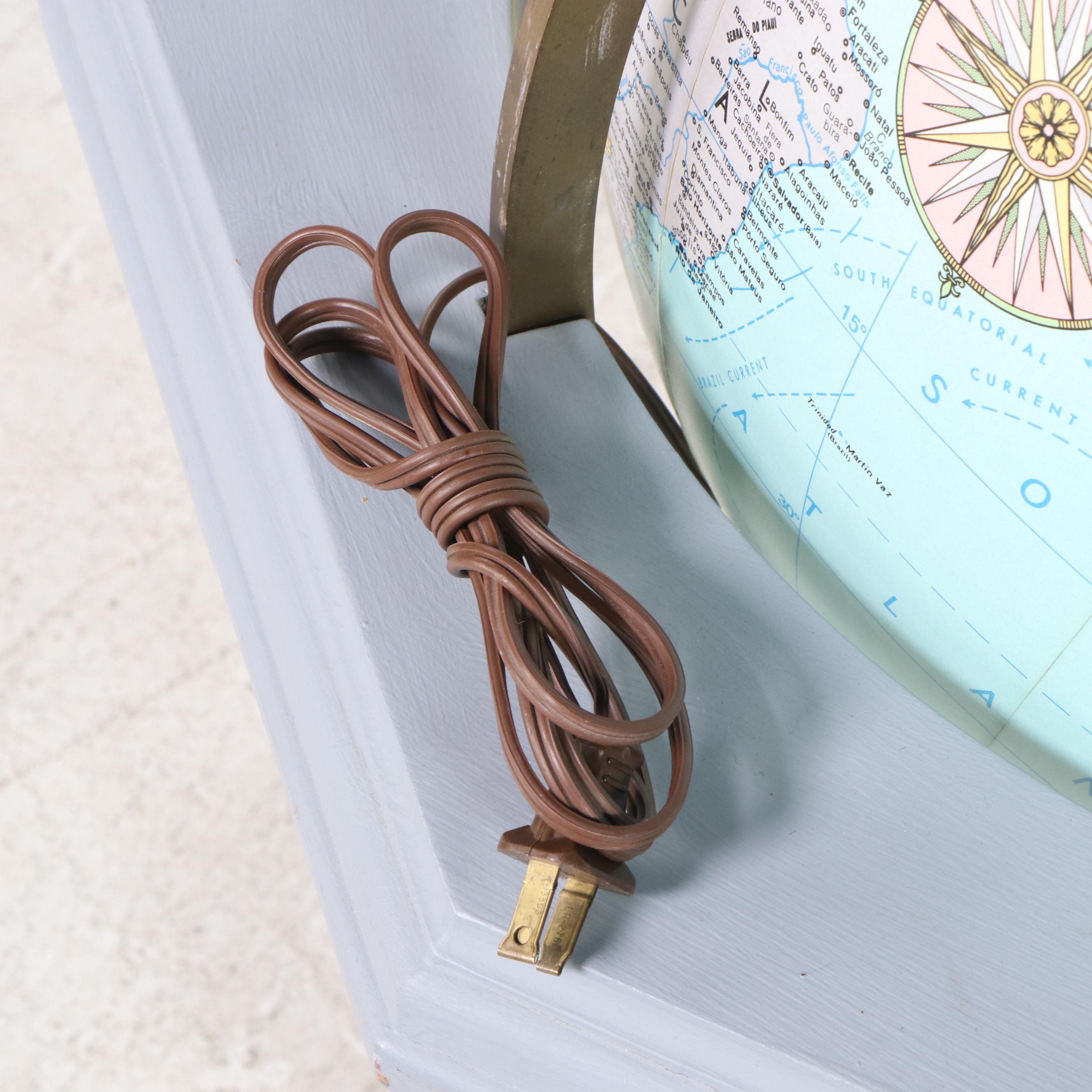 Replogle 20" Illuminated Heirloom Globe on Stand, Late 20th Century