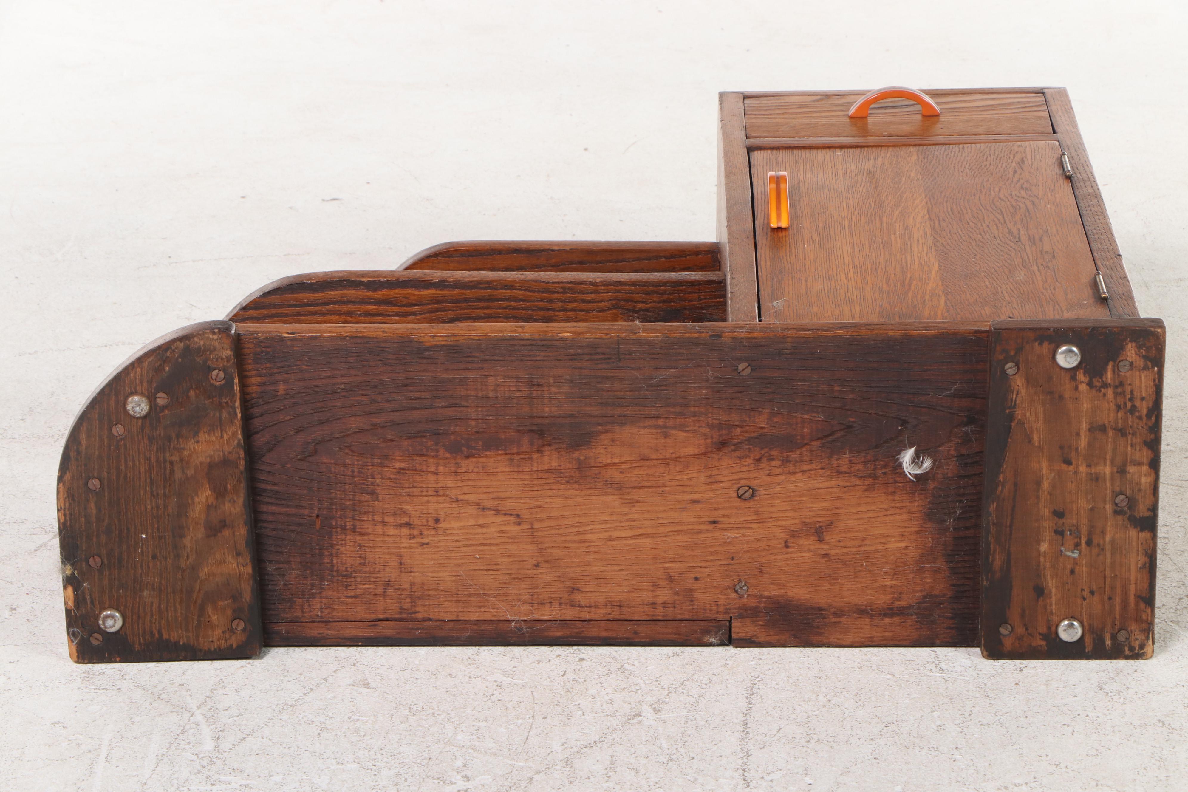 Art Deco Telephone Table with Bakelite Handles