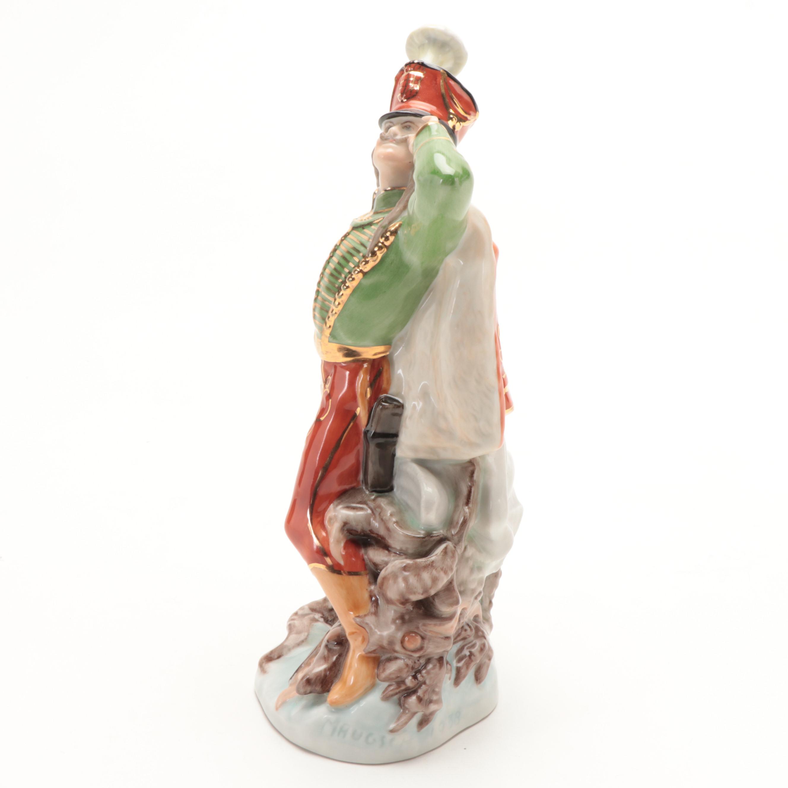 Herend "Hari Janos-Dragonslayer" Porcelain Figurine