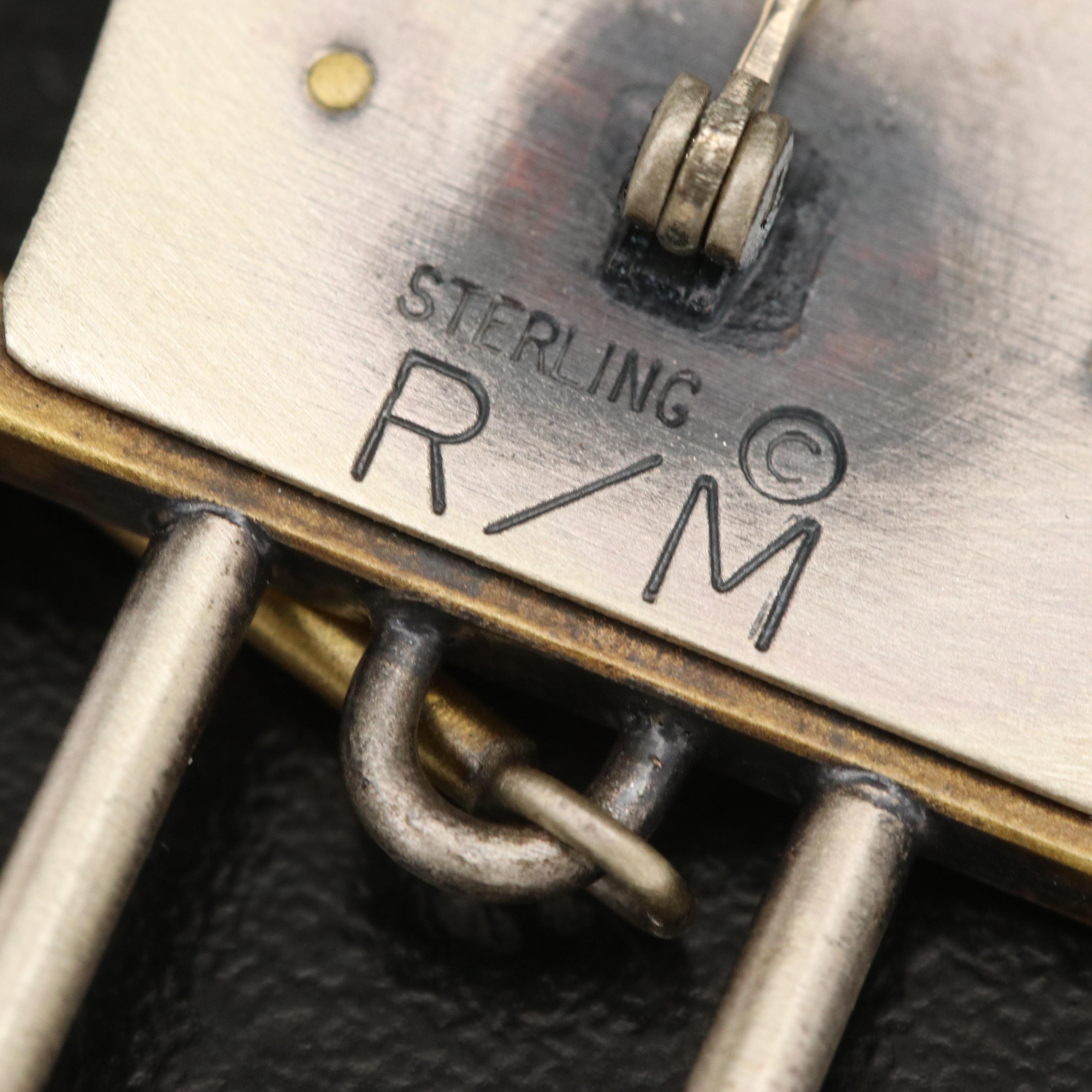 Susan Mahlstedt Studio Postmodern Clock Brooch