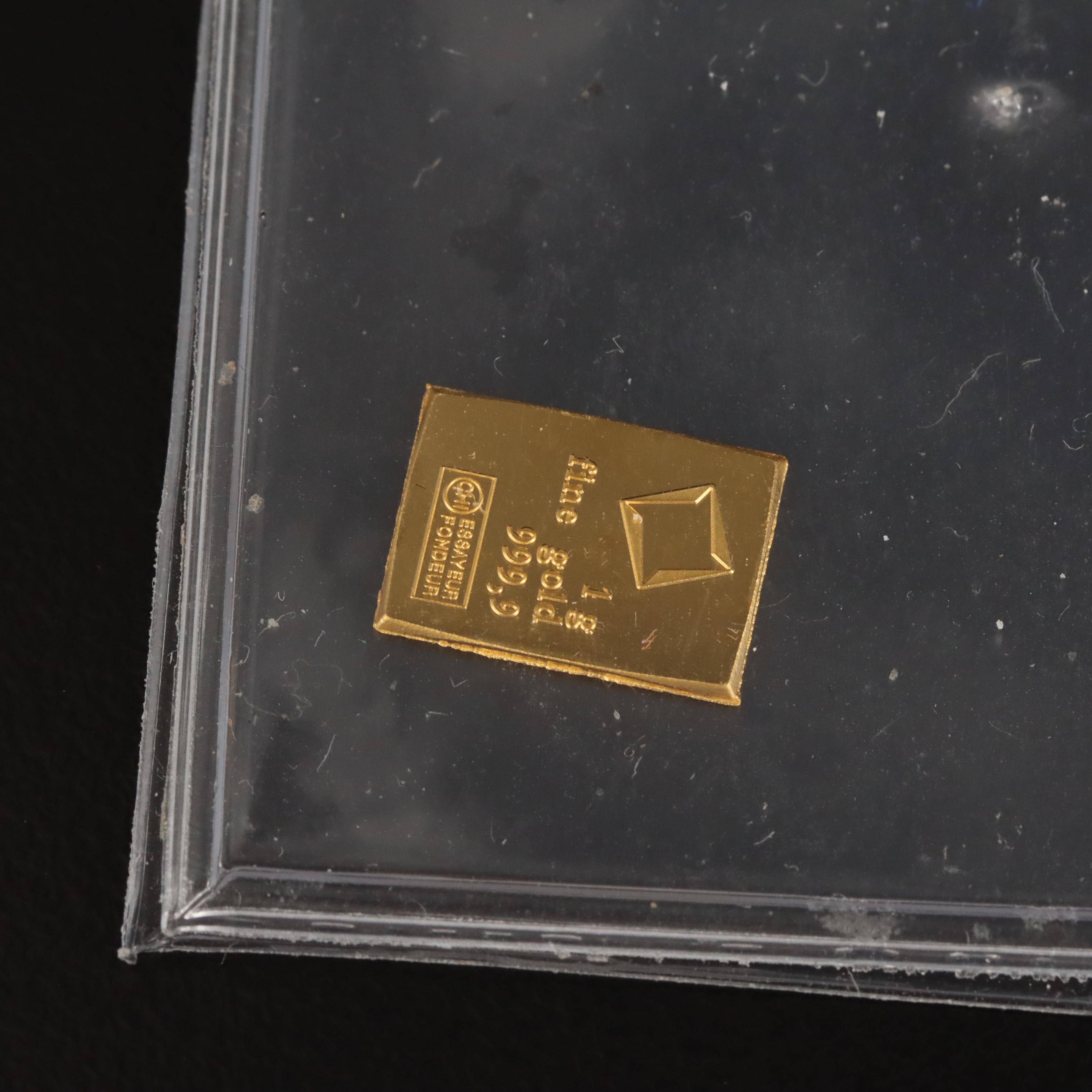 Gold 1 Gram and 2.5 Gram Gold Bars