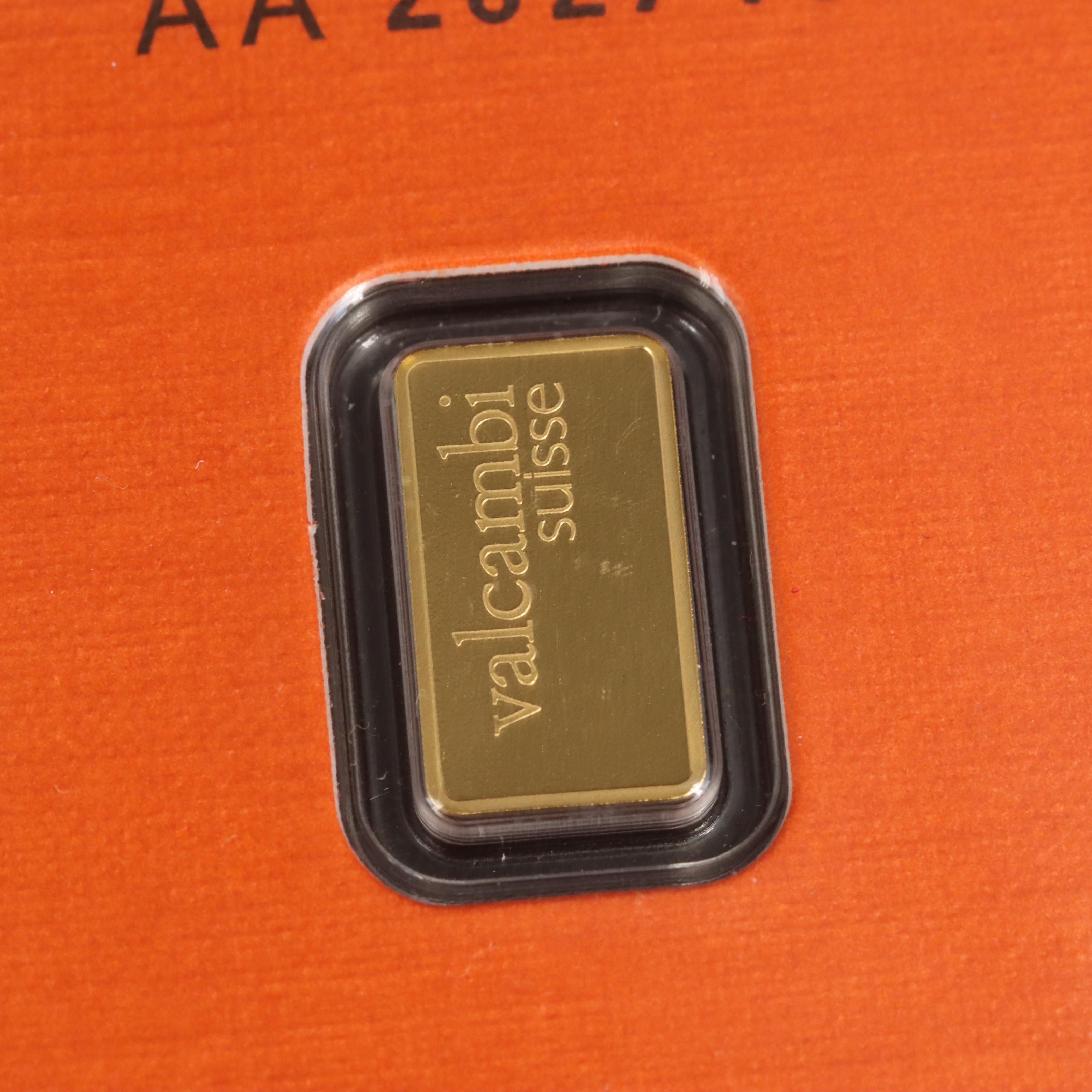 Gold 1 Gram and 2.5 Gram Gold Bars