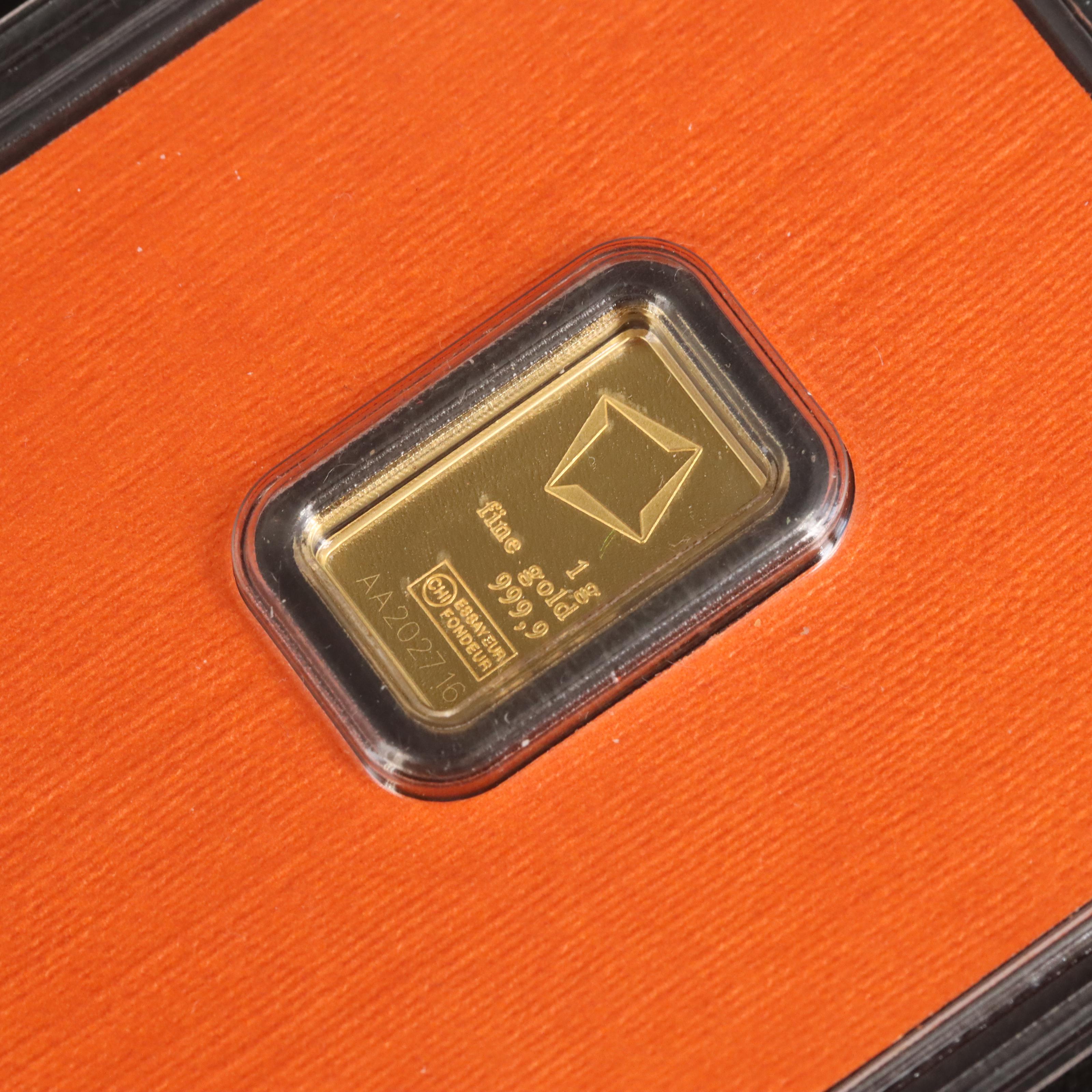 Gold 1 Gram and 2.5 Gram Gold Bars