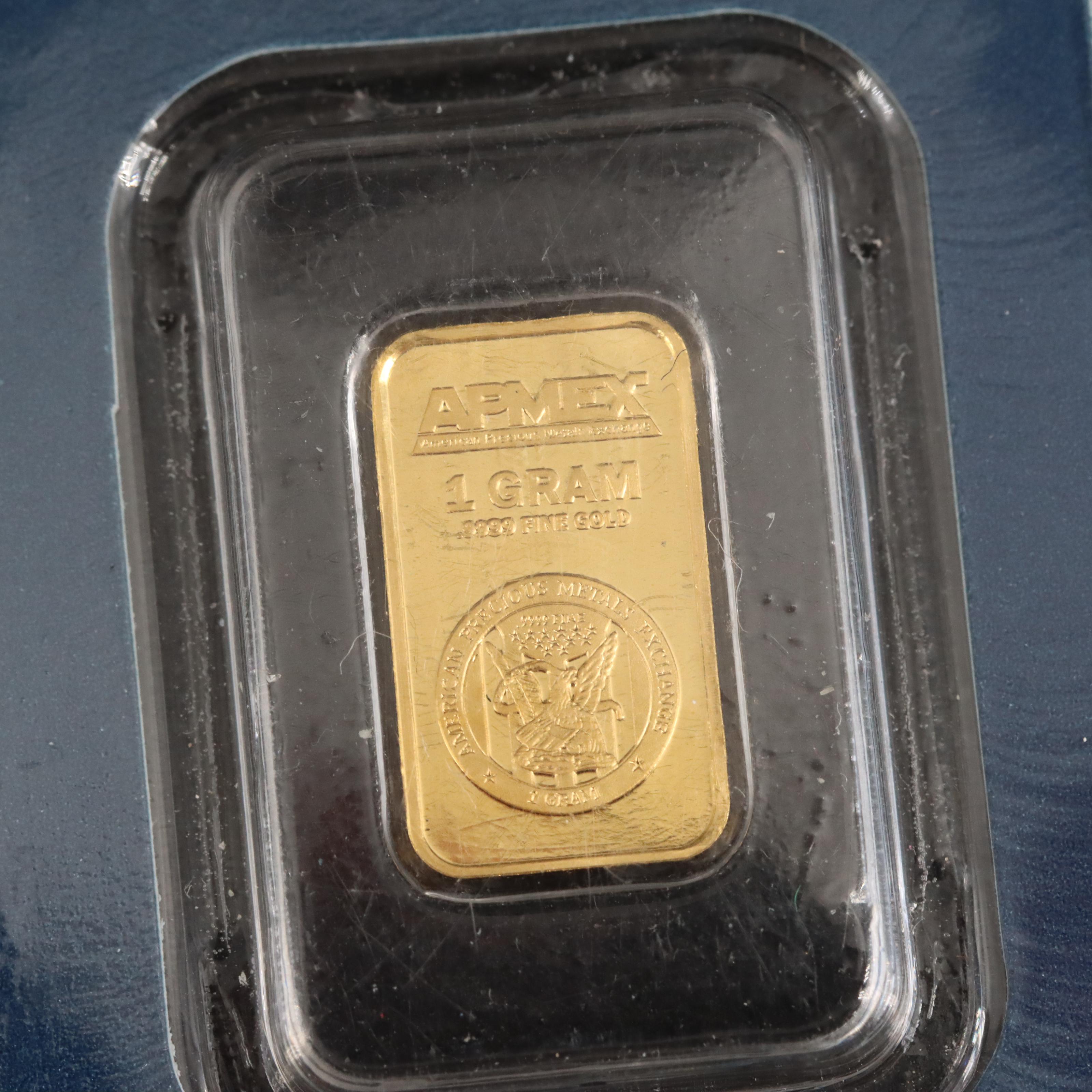 Gold 1 Gram and 2.5 Gram Gold Bars