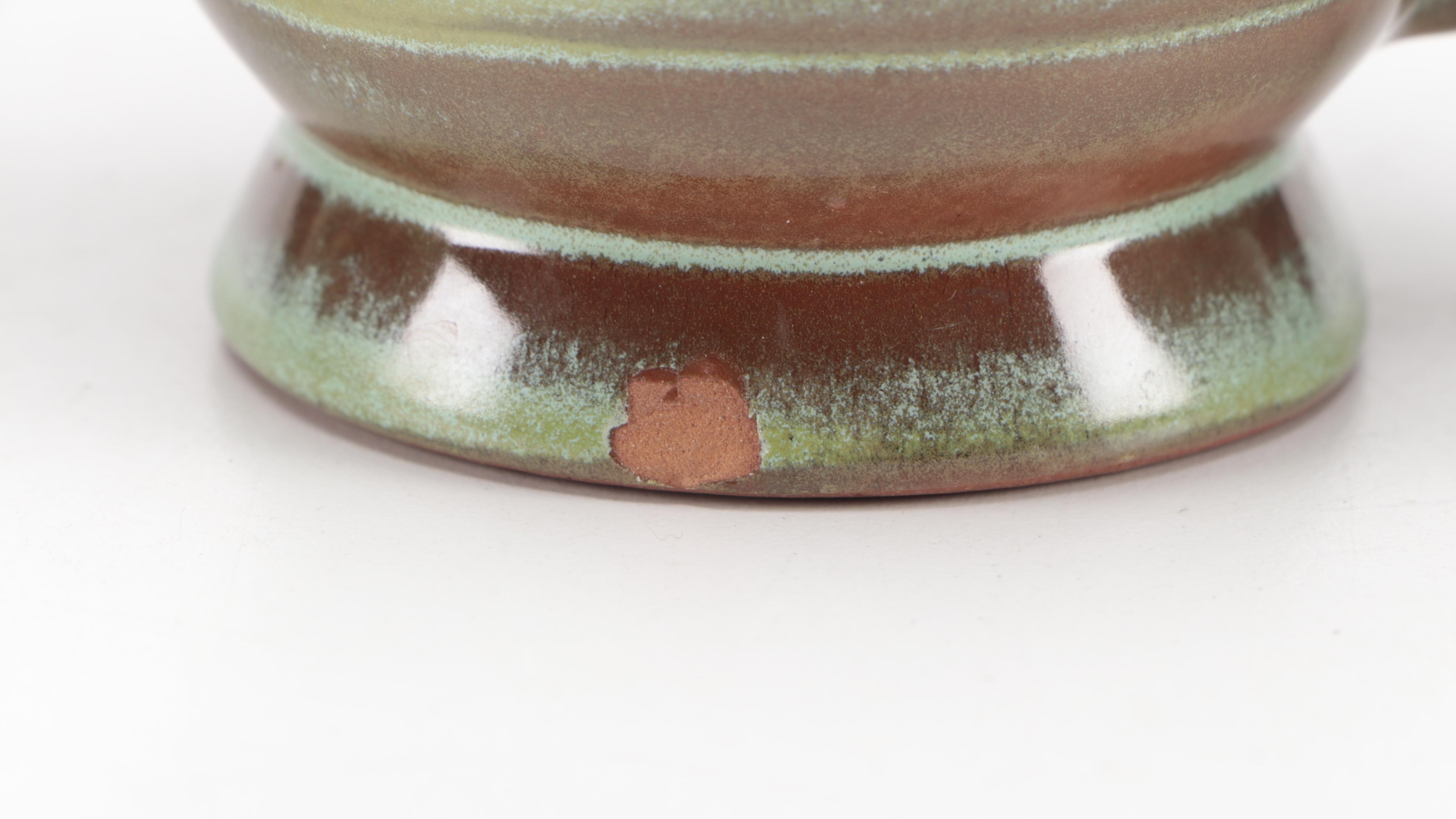 Frankoma Pottery "Westwind" Prairie Green Tableware, Mid to Late 20th Century