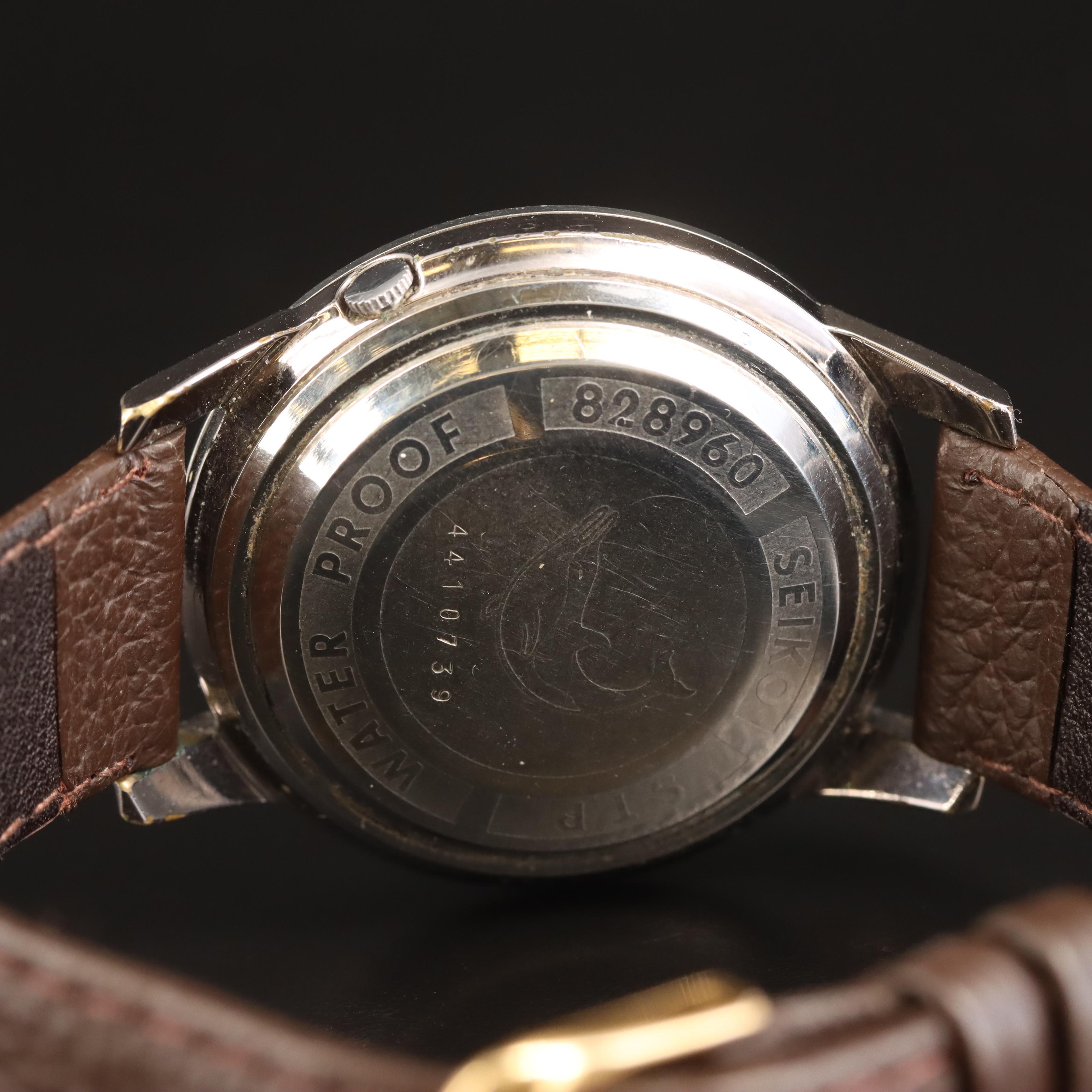 Seiko Sportsmatic Calendar 820 Stainless Steel Watch