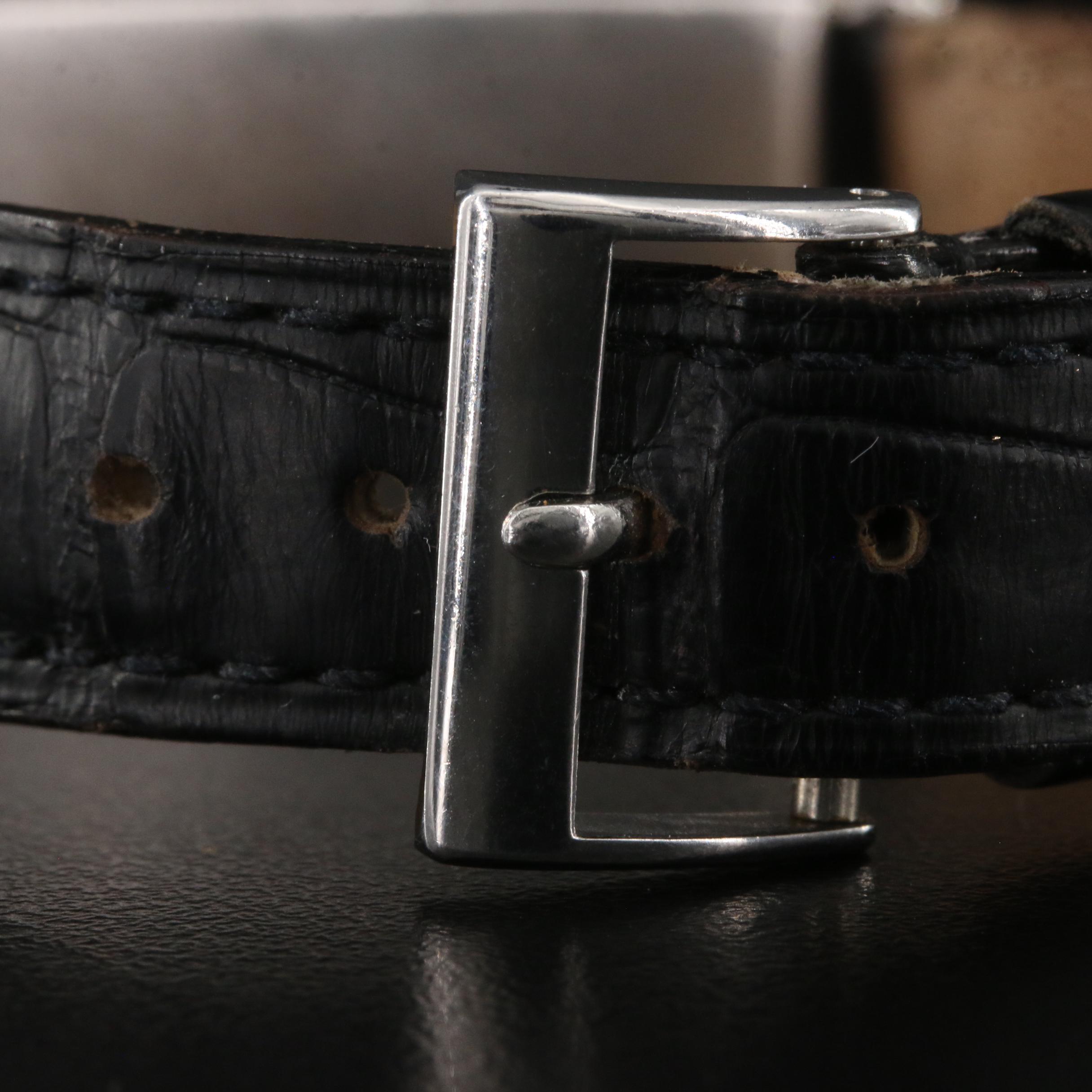 Platinum Vintage Patek Philippe Tank Style Diamond Watch