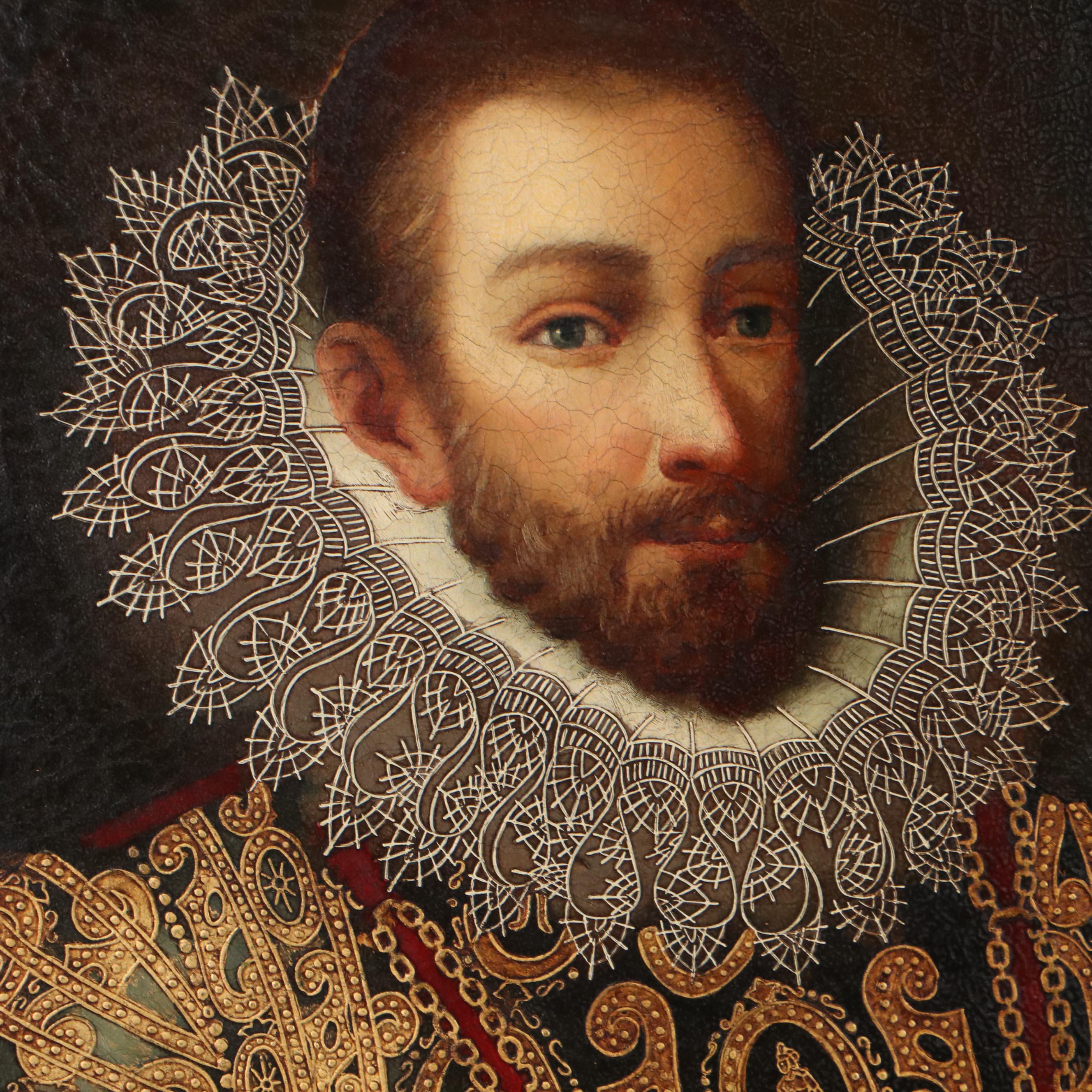 Portrait Oil Painting of 15th Century Gentleman