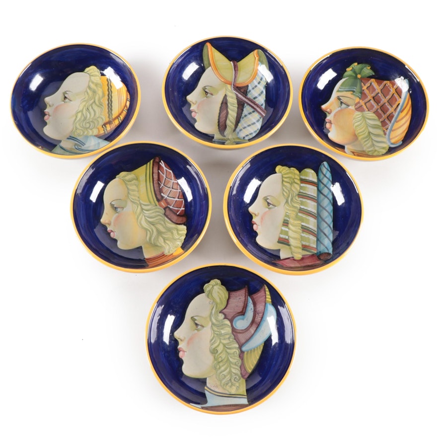 Ferruccio Mengaroni Pesaro Italian Majolica Bowls, 1934-1944