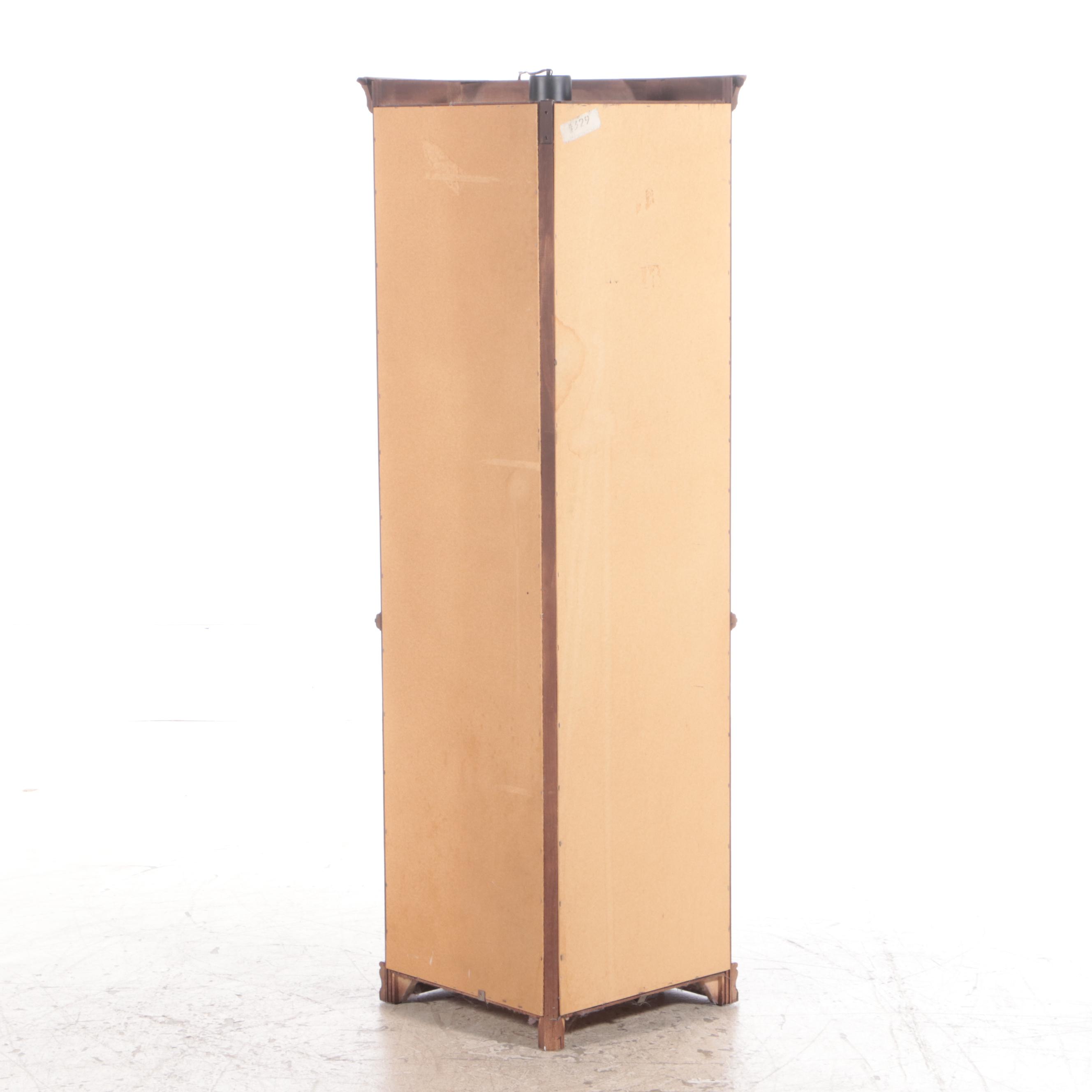 Maple Corner Display Cabinet with Illumination