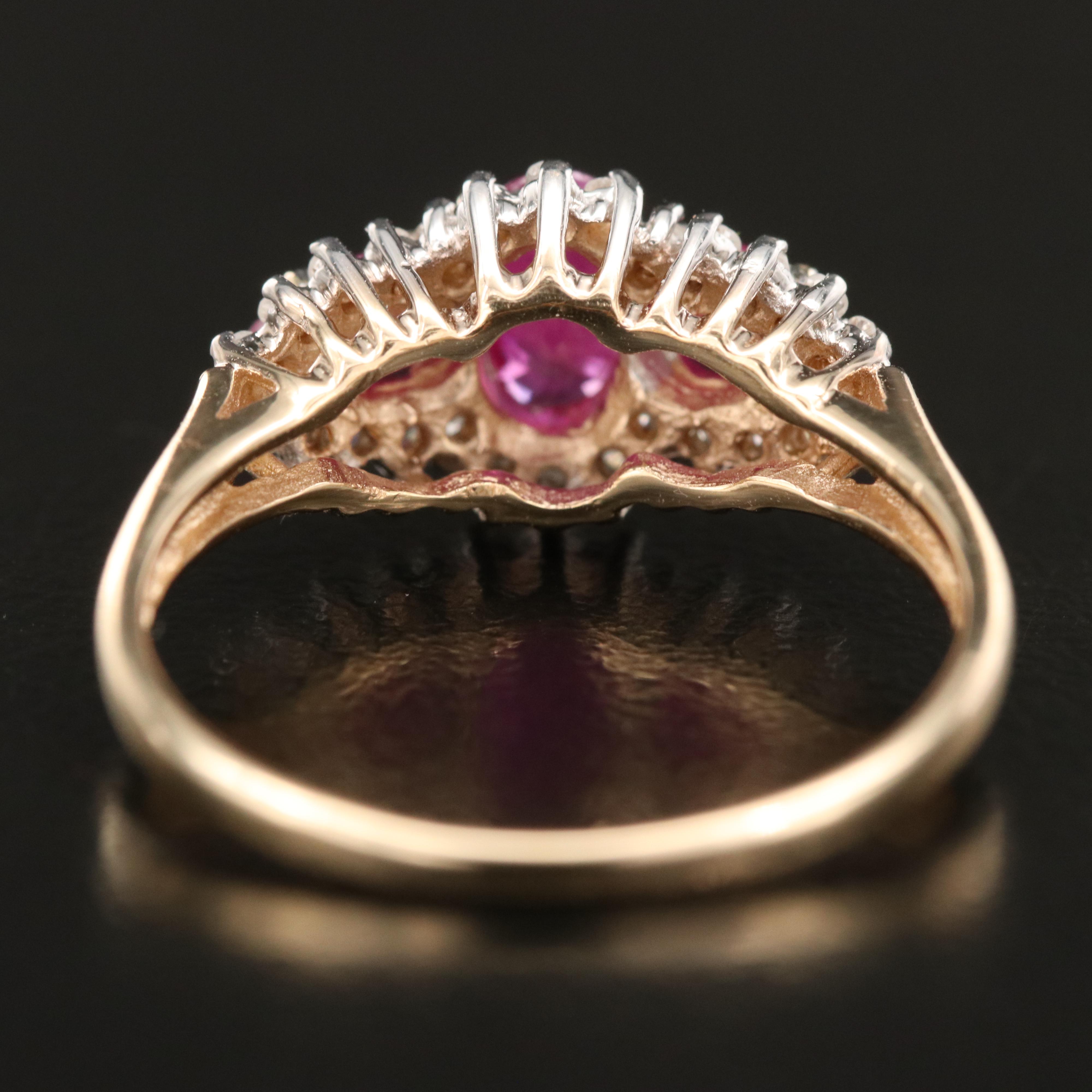 14K Ruby and Diamond Ring