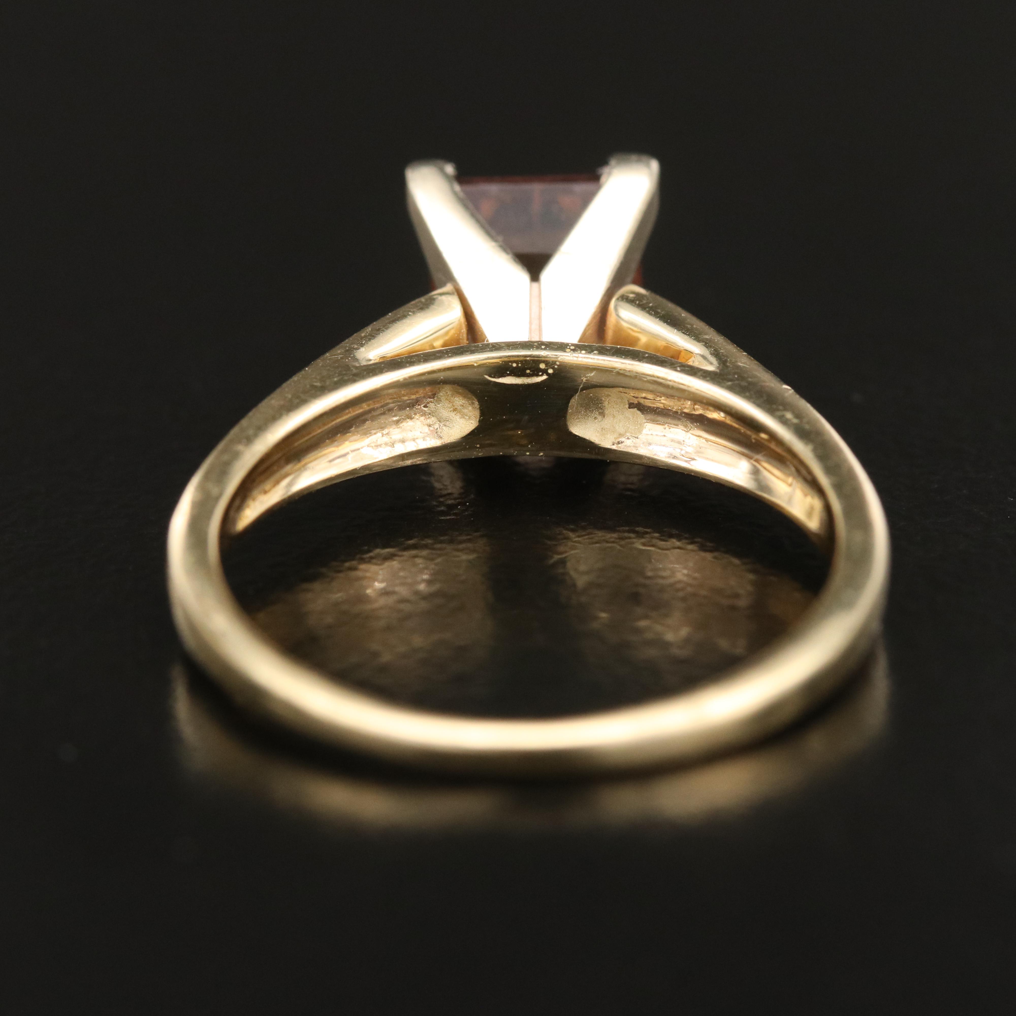 14K Tourmaline and Diamond Ring