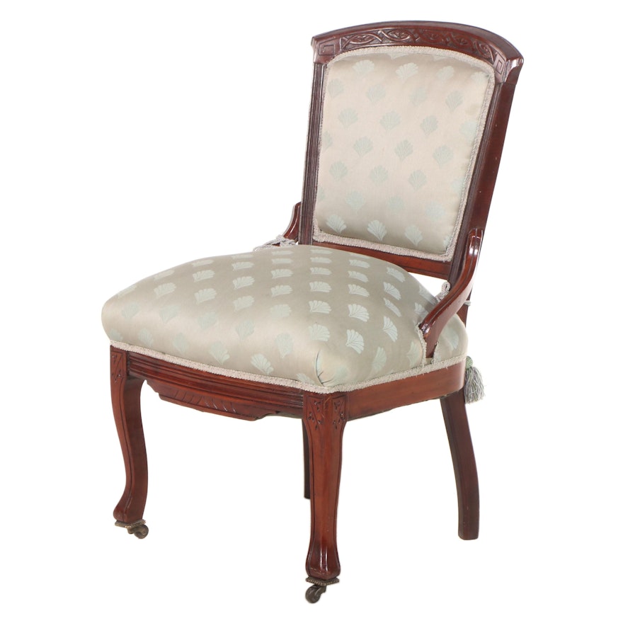 Victorian Aesthetic-Movement Walnut Side Chair, Late 19th Century