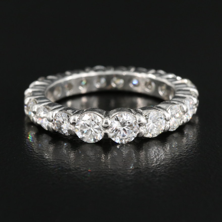 Platinum 2.90 CTW Diamond Eternity Band