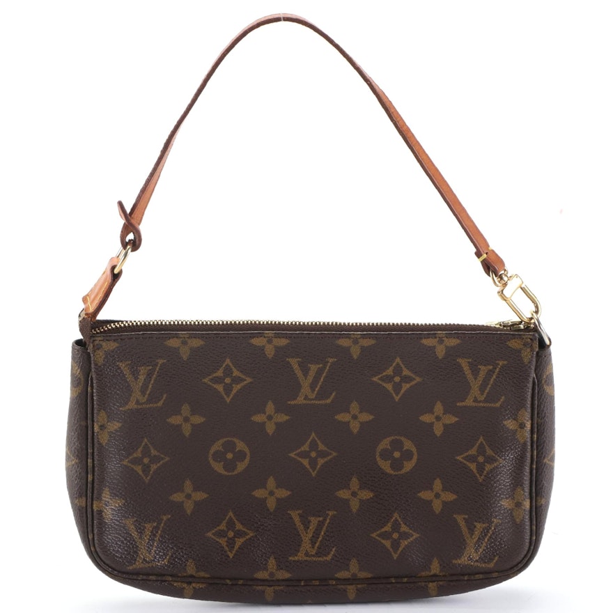 Louis Vuitton Pochette Accessoires in Monogram Canvas and Vachetta Leather