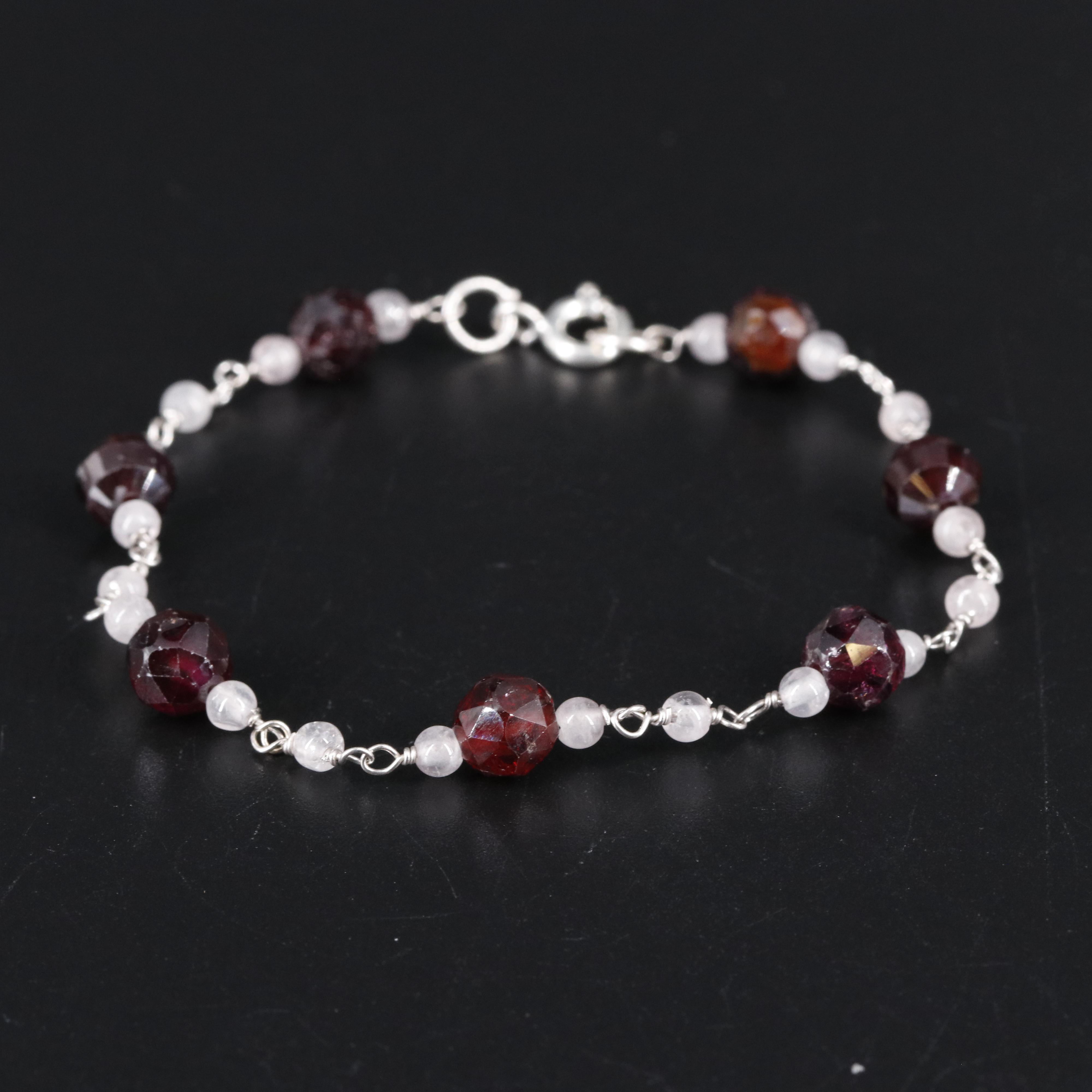 Sterling Silver Gemstone Bracelet