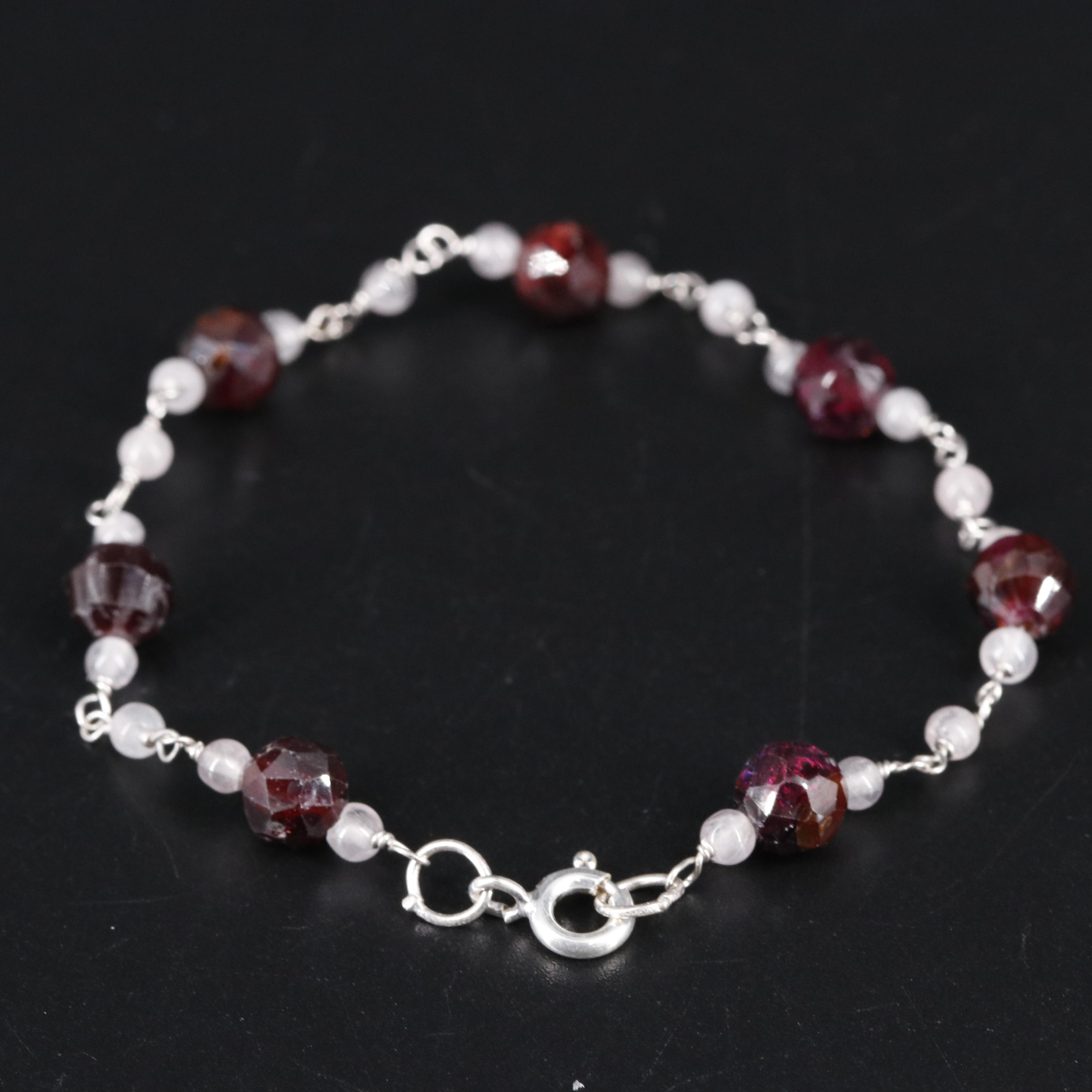 Sterling Silver Gemstone Bracelet
